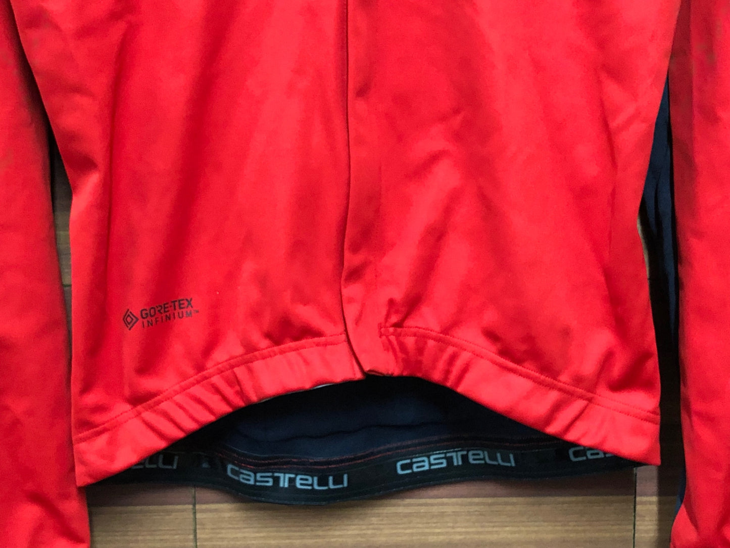 IM429 カステリ CASTELLI 長袖 サイクルジャケット 裏起毛 赤 M GORE TEX INFINIUM