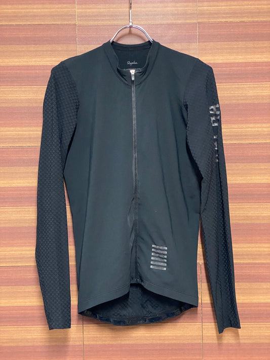 II625 ラファ Rapha PRO TEAM LS AERO JERSEY 長袖 サイクルジャージ 黒 M 裏起毛