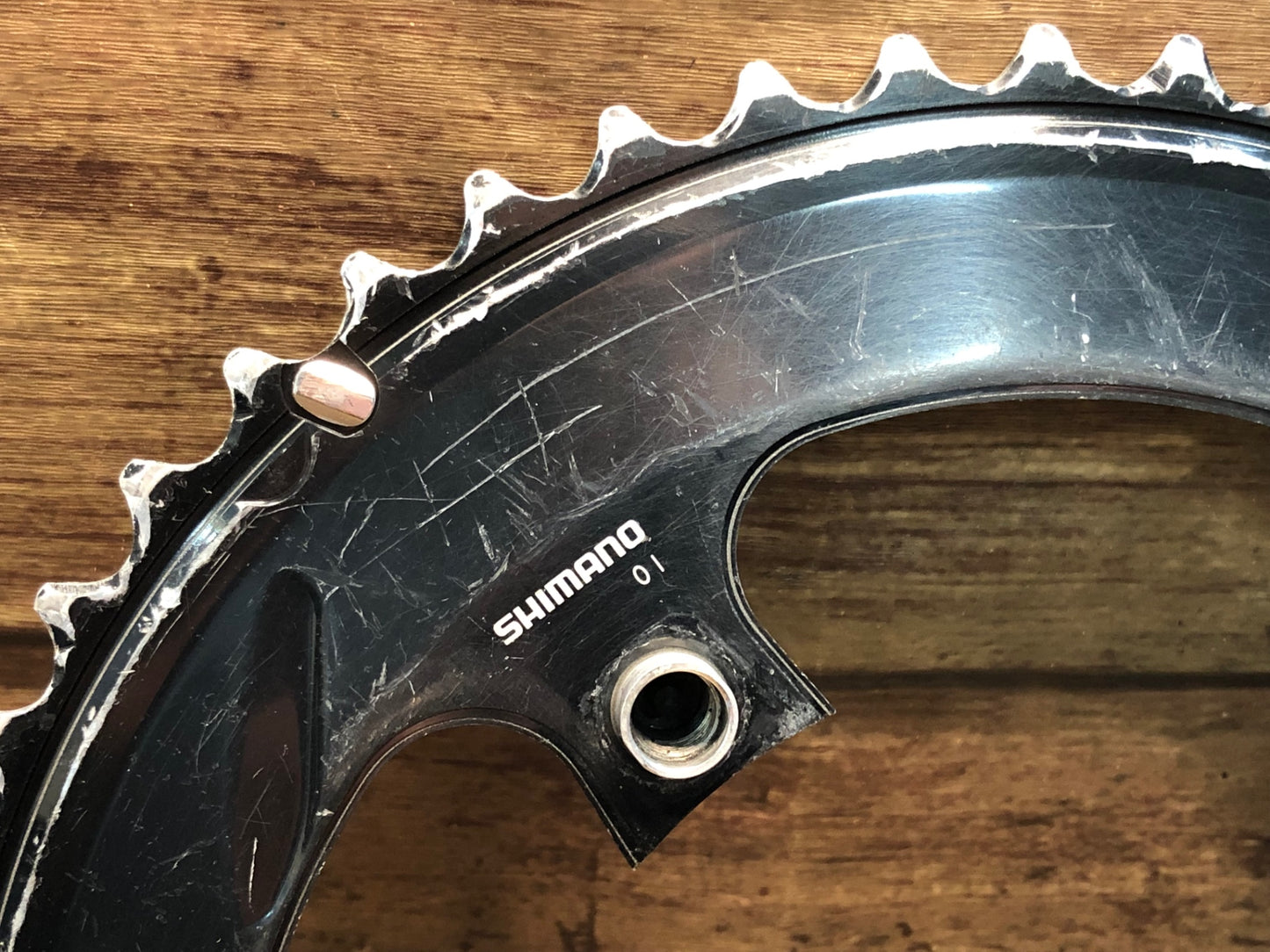 IM585 シマノ SHIMANO デュラエース DURA-ACE アウターチェーンリング 50T ※摩耗大 ジャンク