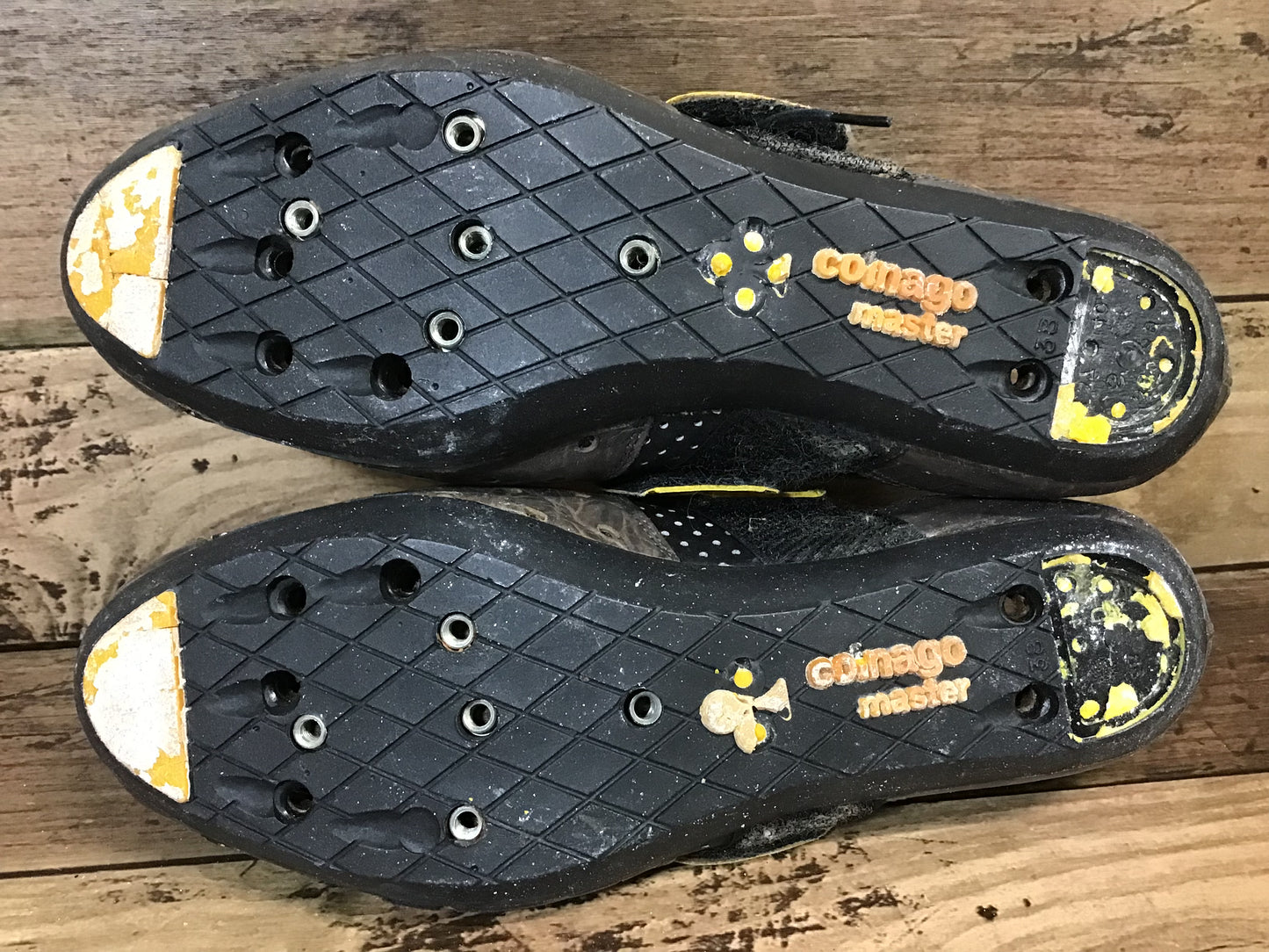 HH593 コルナゴ COLNAGO MASTER SHOES レザー 80'S-90'S ※プラスチック一部割れ