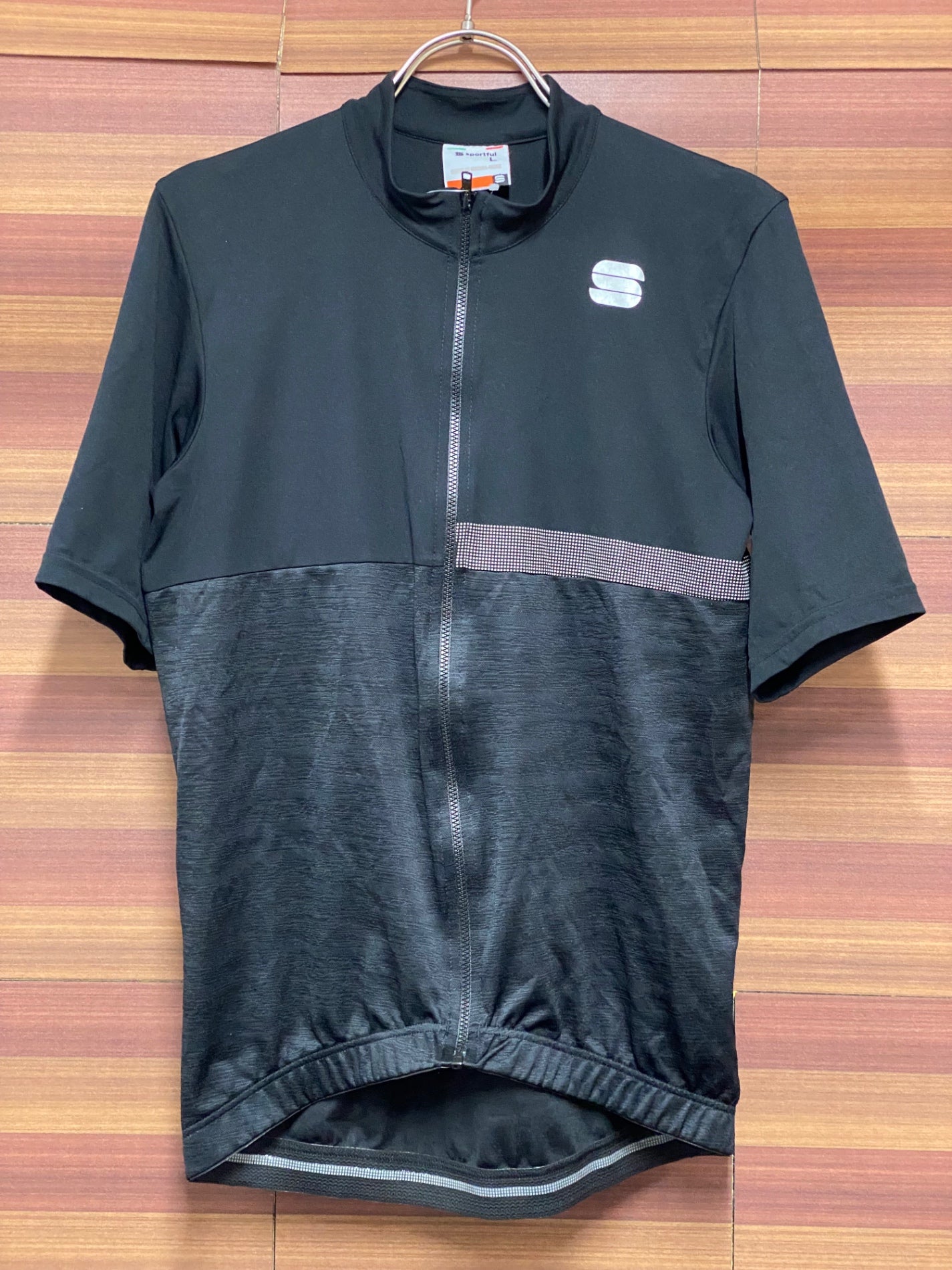 IT161 スポーツフル Sportful 半袖 サイクルジャージ 黒 L