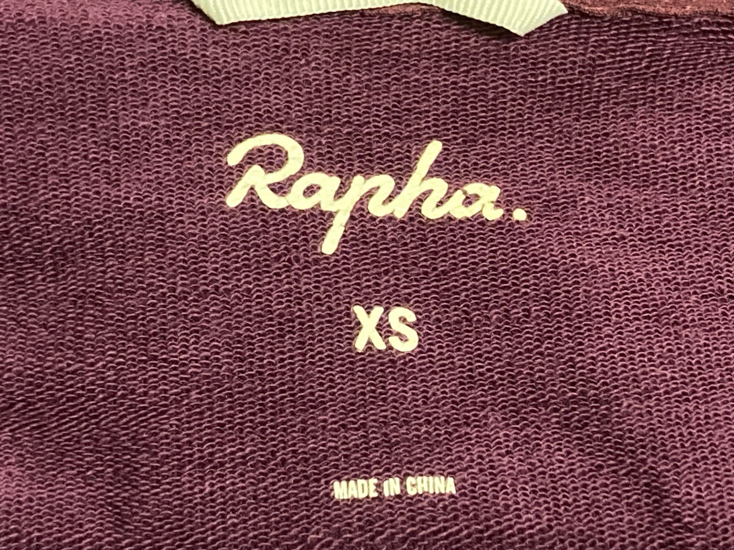 IK934 ラファ Rapha WINDBLOCK WINTER JERSEY 長袖 サイクルジャージ バーガンディ XS 裏起毛