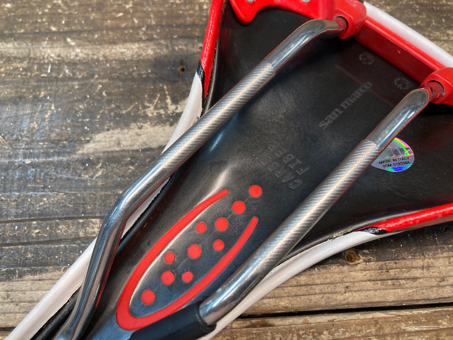 IX238 サンマルコ san marco リーガル Regal e 白赤 幅実測150mm XSiLITEレール