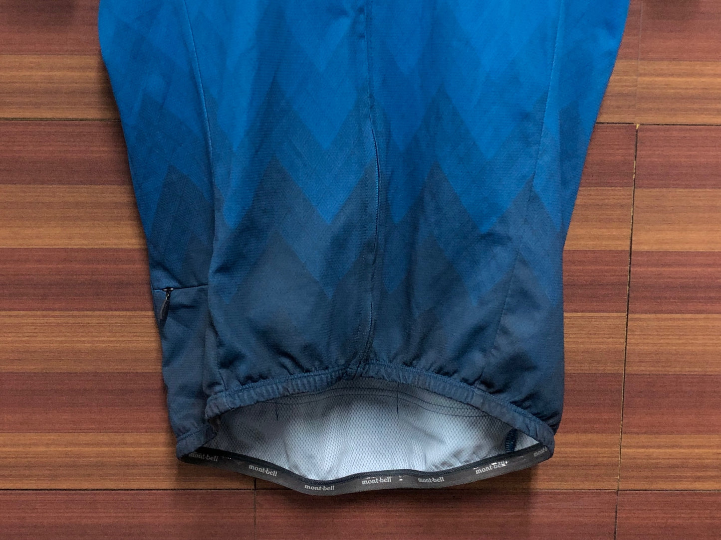 IP111 モンベル mont-bell 半袖 サイクルジャージ 水色 紺 M