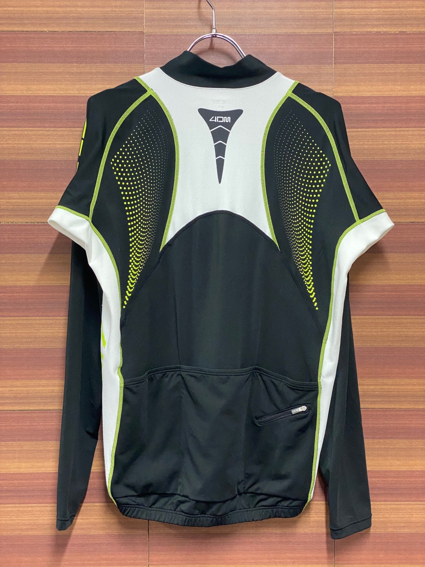 II462 4DM 長袖 サイクルジャージ 黒 O