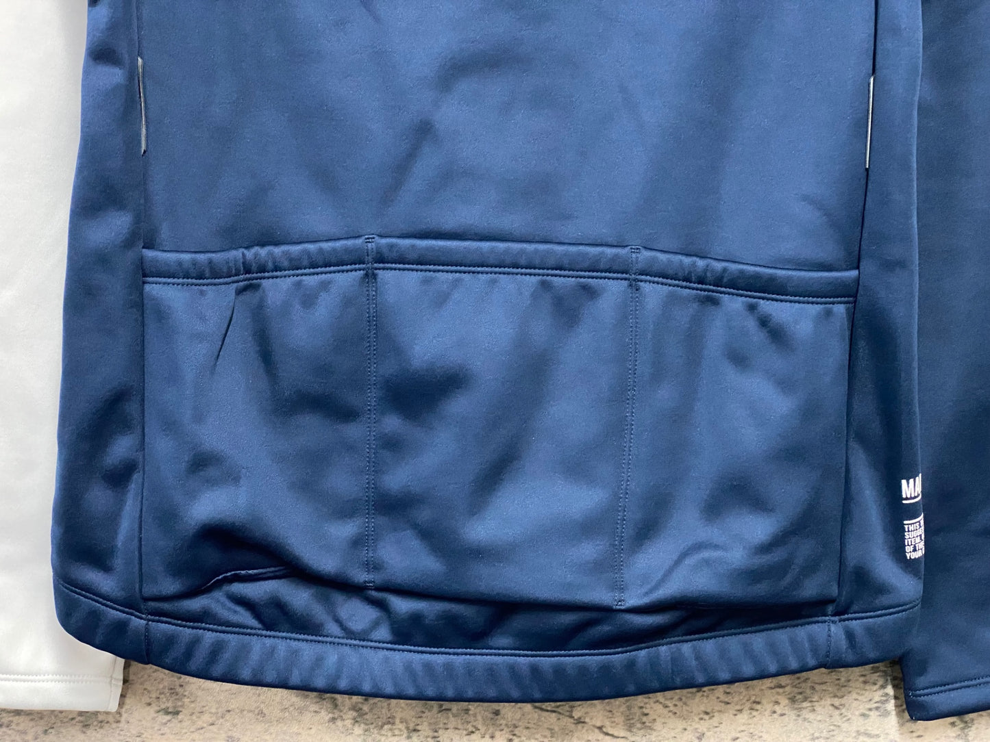 IZ168 ルコックスポルティフ le coq sportif 長袖 サイクルジャケット 紺 M 裏起毛