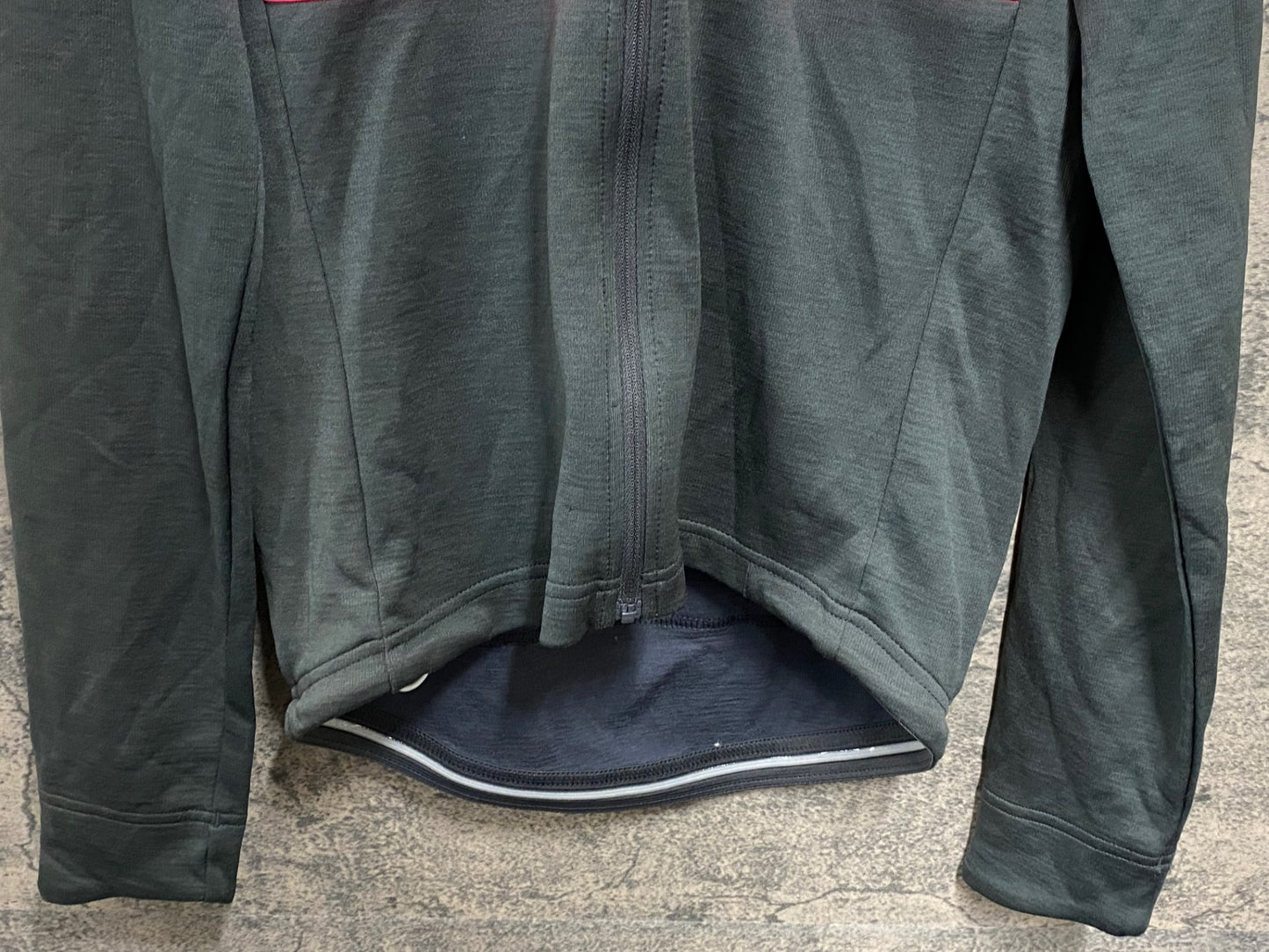 JC246 ラファ Rapha BREVET JERSEY 長袖 サイクルジャージ グレー M