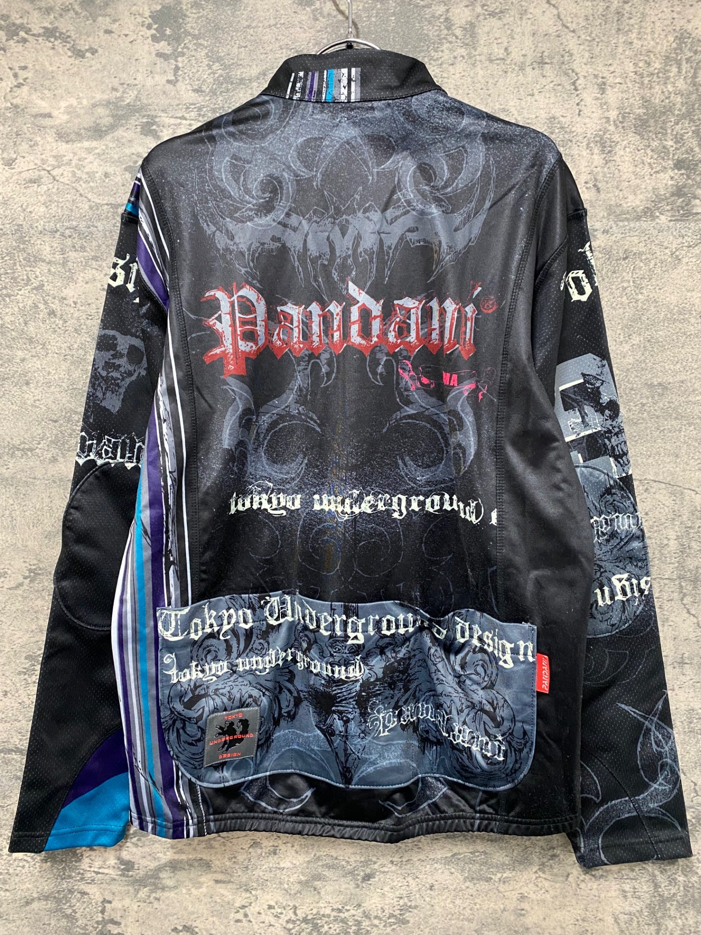 IY635 パンダーニ Pandani 長袖 サイクルジャケット 黒 L 裏起毛