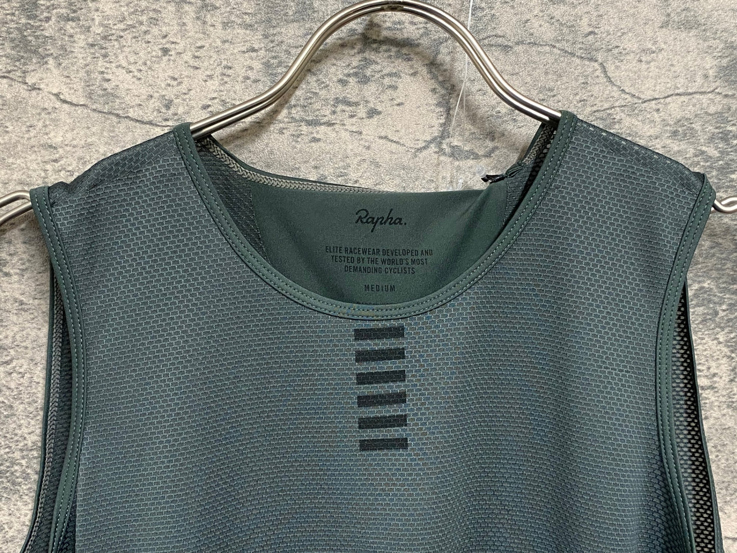 JC591 ラファ Rapha PRO TEAM BASE LAYER SLEEVELESS ノースリーブ ベースレイヤー グリーン M