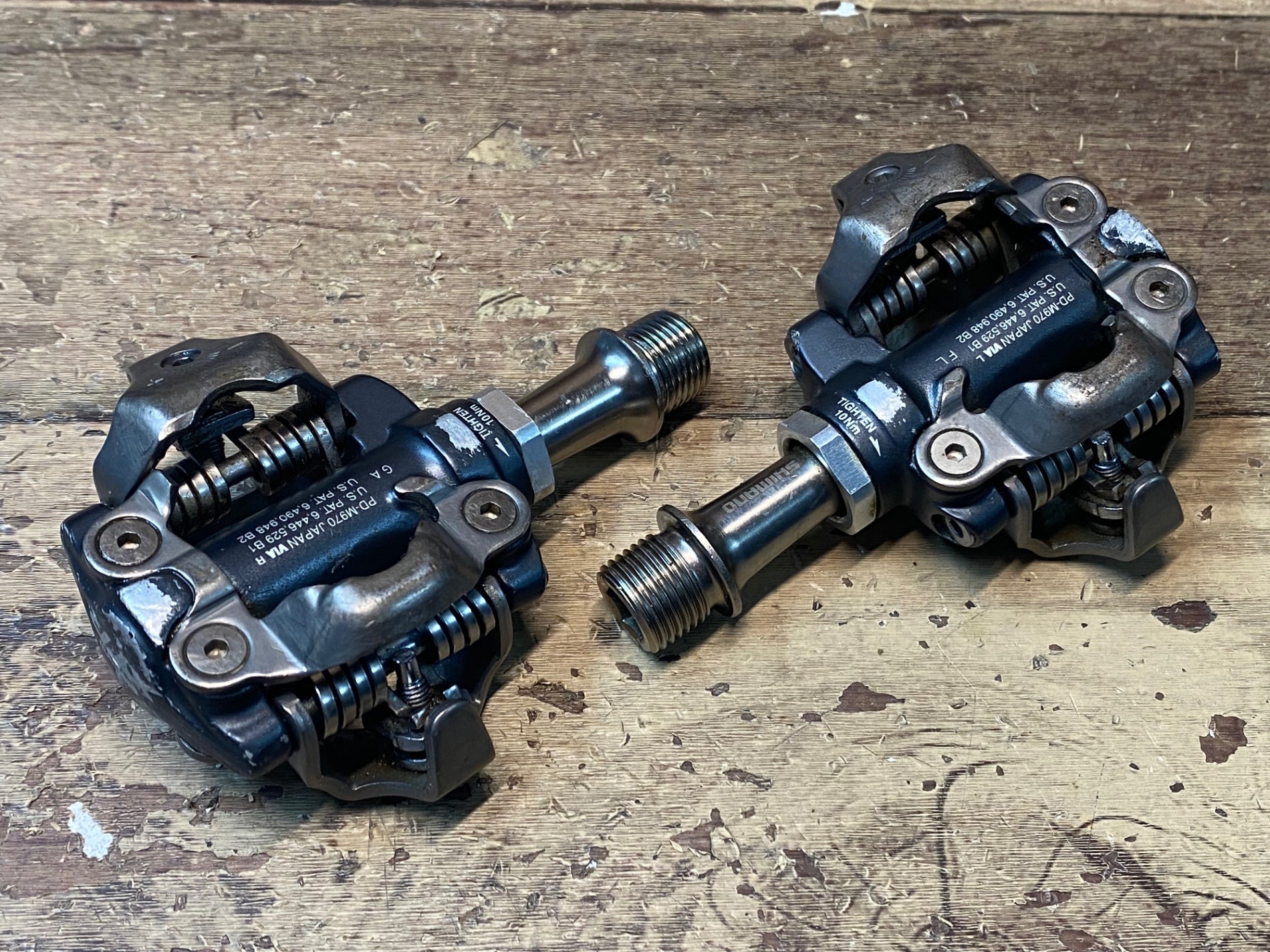 スタッフの池田が長年使うビンディングペダル/Shimano XTR