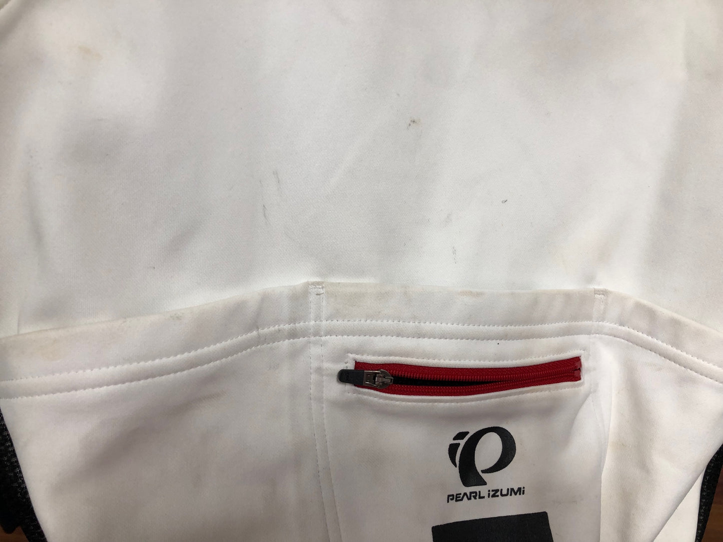IM165 パールイズミ PEARL iZUMi 長袖 サイクルジャケット 白 黒 L 裏起毛 ※汚れ