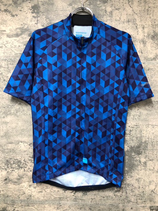 IX479 シマノ SHIMANO 半袖 サイクルジャージ ブルー Mサイズ