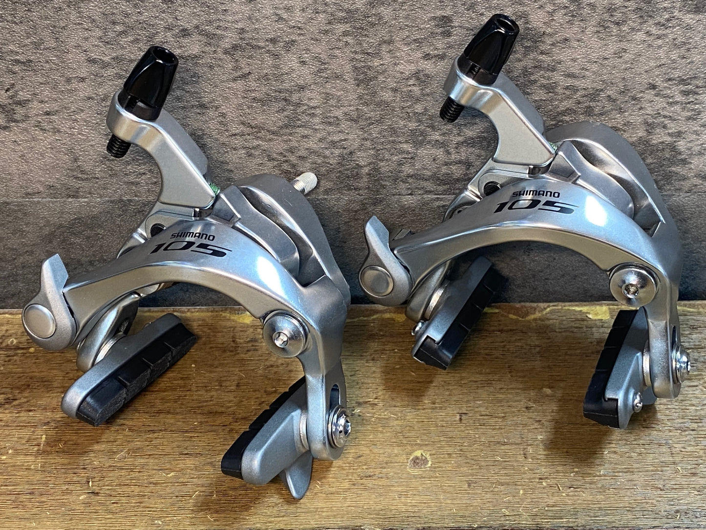 IY761 シマノ SHIMANO 105 BR-5800 シルバー キャリパーブレーキ 前後セット ※枕頭ボルト欠品