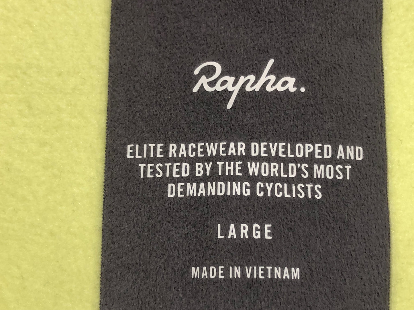 IQ376 ラファ Rapha PRO TEAM WINTER JERSEY 長袖 黄 L 裏起毛