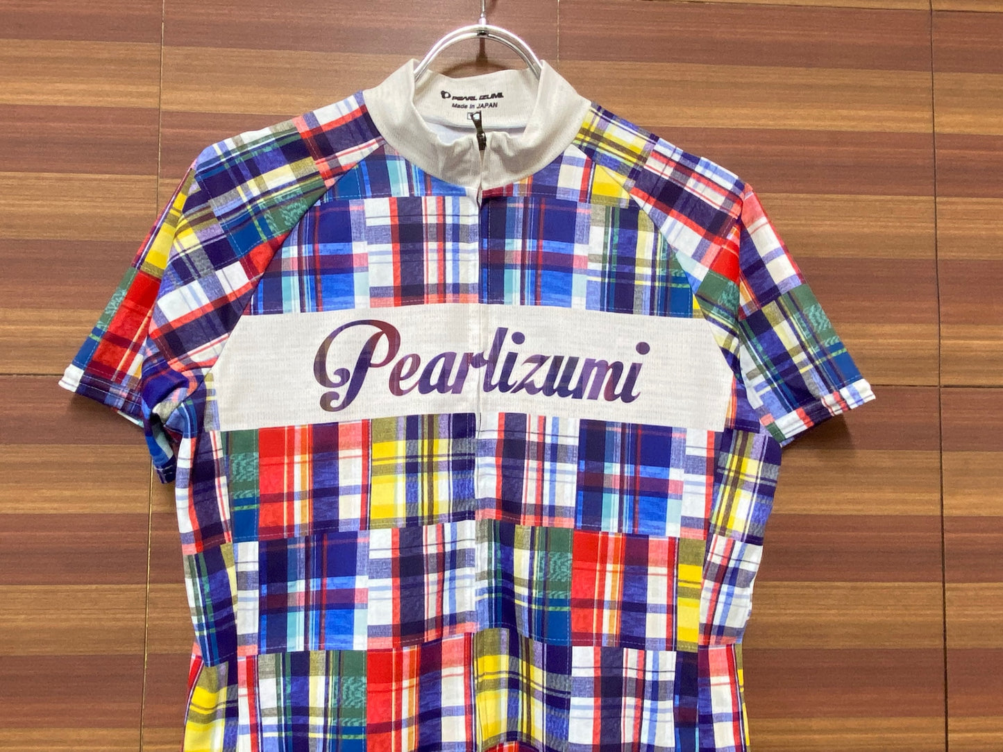 IE449 パールイズミ PEARL iZUMi 半袖 サイクルジャージ 総柄 チェック L