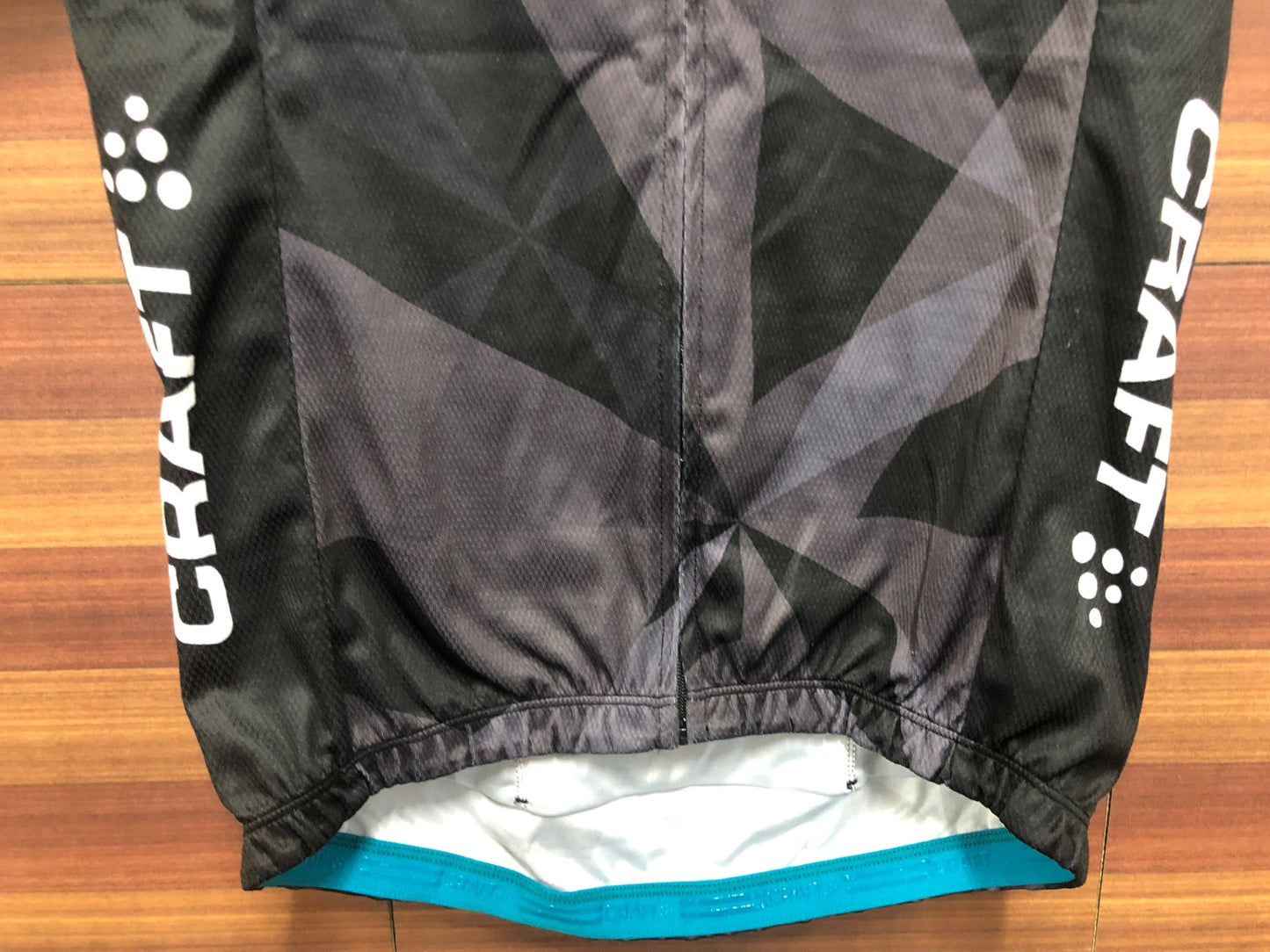 IU727 クラフト CRAFT 半袖 サイクルジャージ 白 黒 S