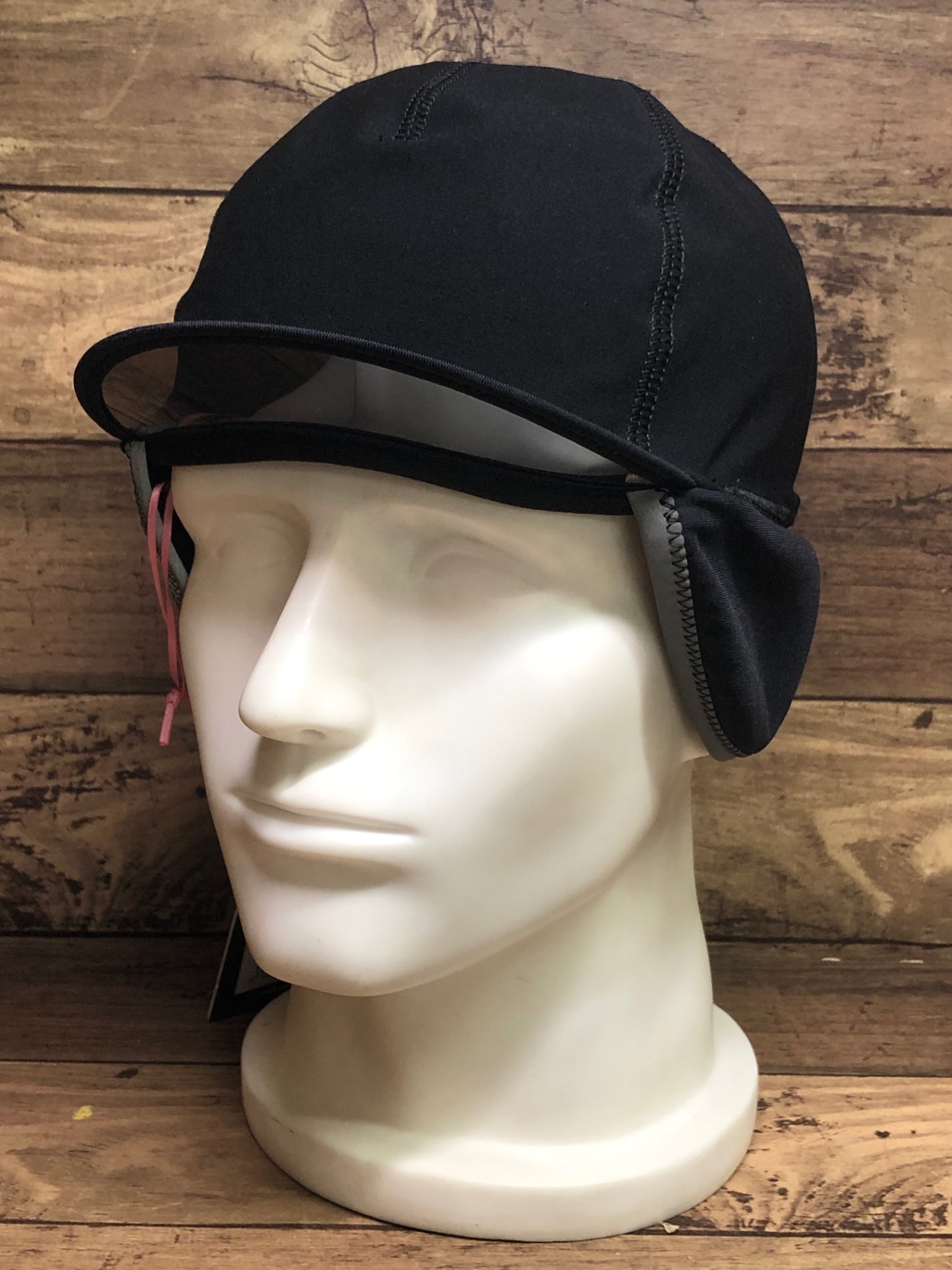 II406 ラファ Rapha PRO TEAM SHADOW HAT サイクルキャップ 黒 ワンサイズ 裏起毛 未使用