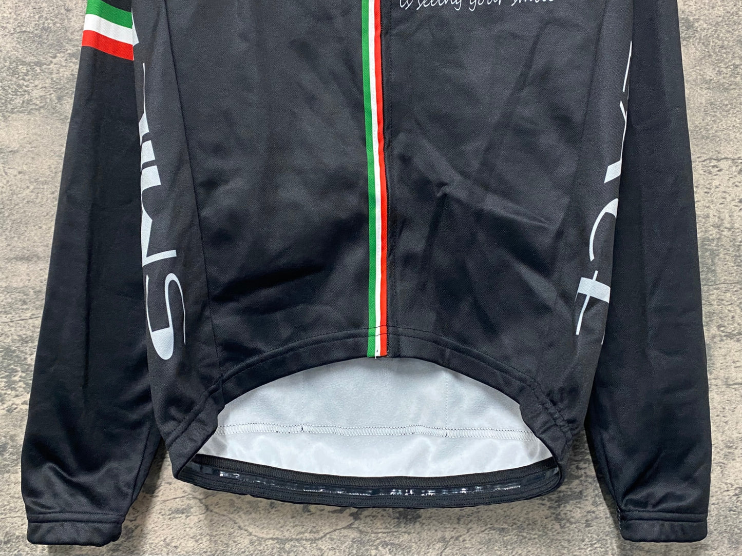 JA266 ジェッセージ GSG 長袖 サイクルジャージ 黒 S 裏起毛