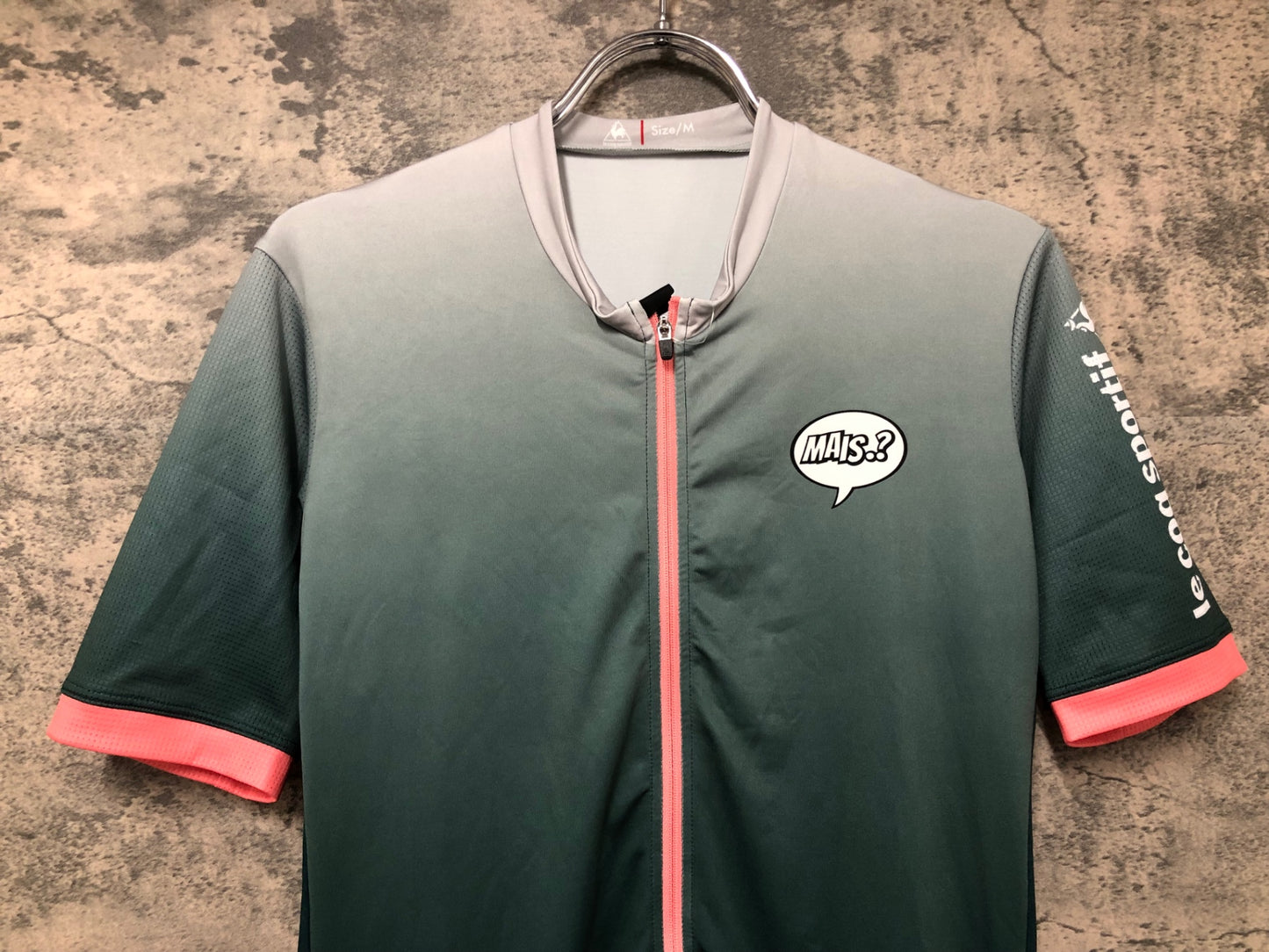 IX576 ルコック le coq sportif 半袖 サイクルジャージ 緑 M