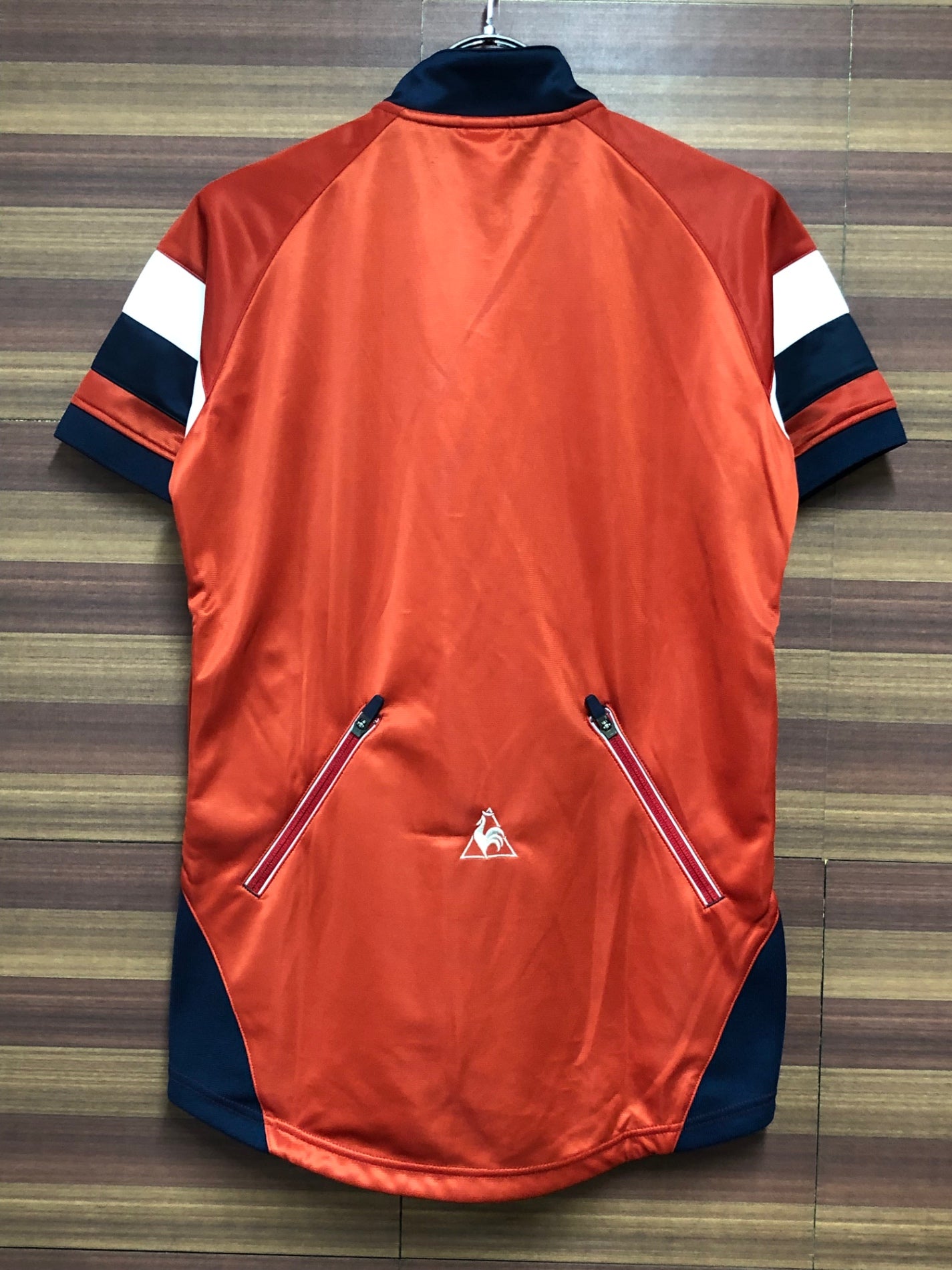 ID323 ルコックスポルティフ le coq sportif 半袖サイクルジャージ M 白赤青