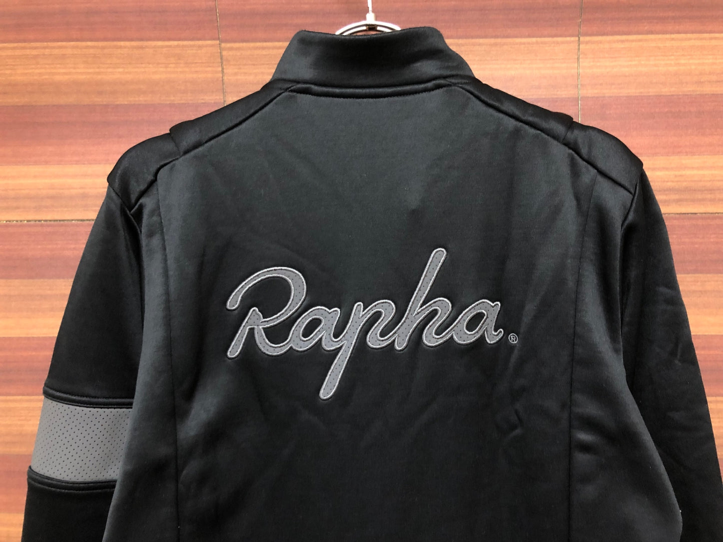 IR649 ラファ Rapha PRO TEAM LONG SLEEVE TRAINING JERSEY 長袖サイクルジャージ M 黒グレー