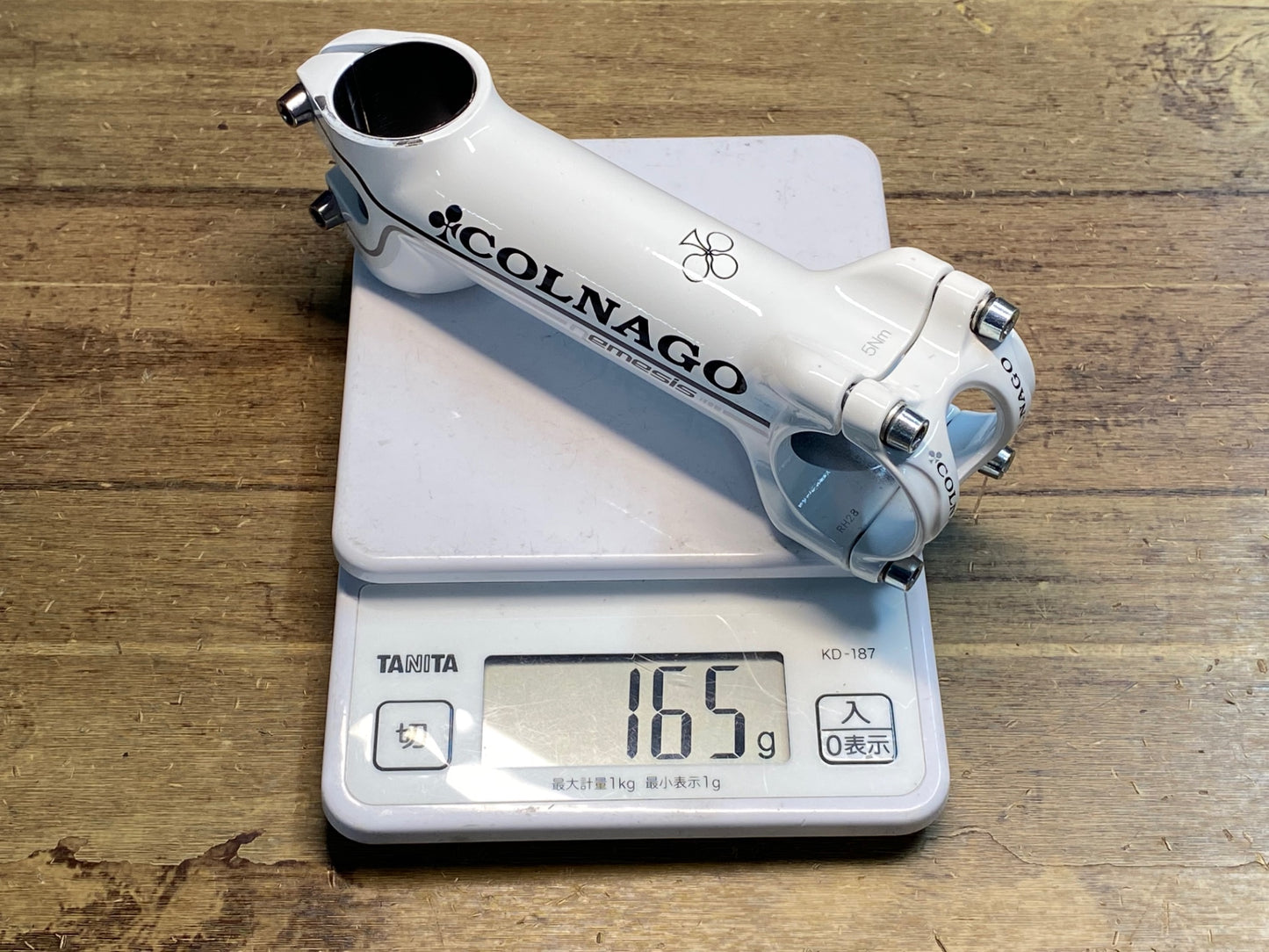 IW579 コルナゴ COLNAGO ネメシス NEMESIS アルミ ステム 白 120mm Φ31.8 OS