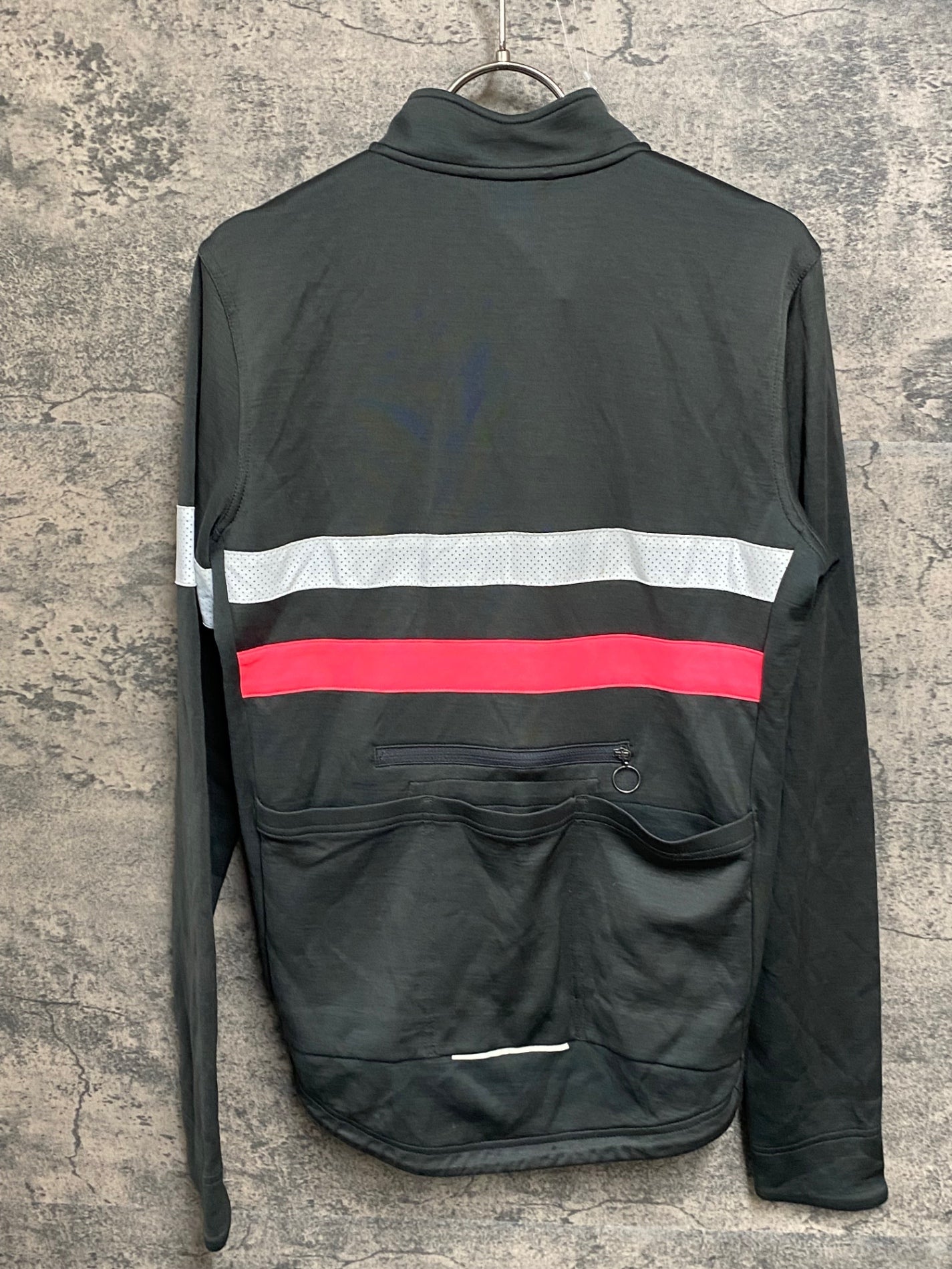 JC246 ラファ Rapha BREVET JERSEY 長袖 サイクルジャージ グレー M