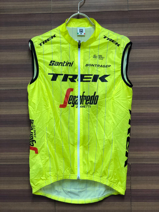 IP219 サンティー二 SANTINI TREK Segafredo サイクルベスト ジレ 黄緑 M