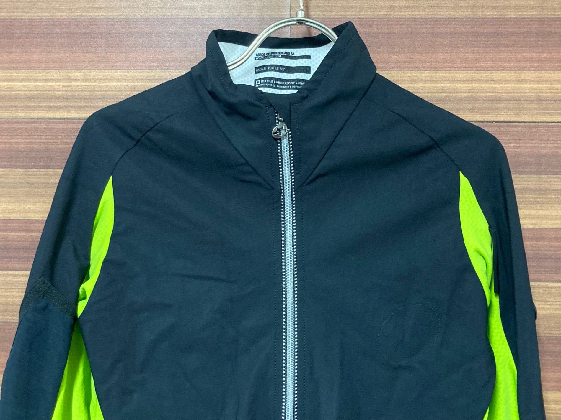 HS891 アソス assos iJ haBu5 長袖 サイクルジャケット 黒 黄緑