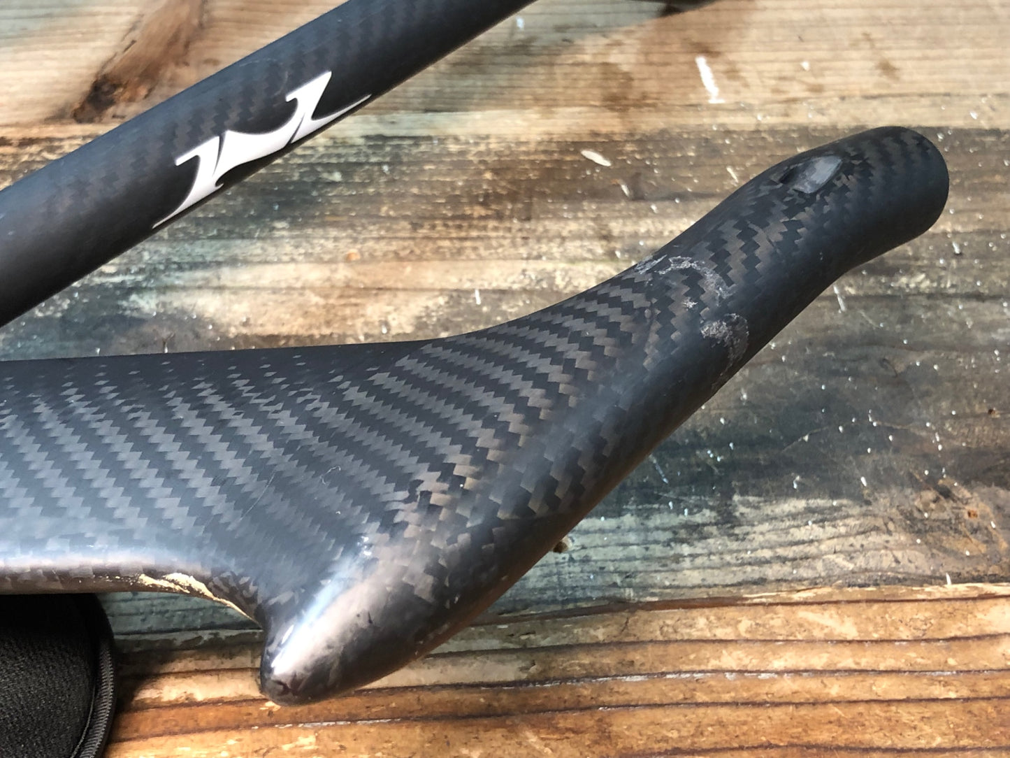 IP067 TNi エアスライス AIRSLICE エアロバー エンド部 C-C400mm ※深いクランプ傷のためためジャンク