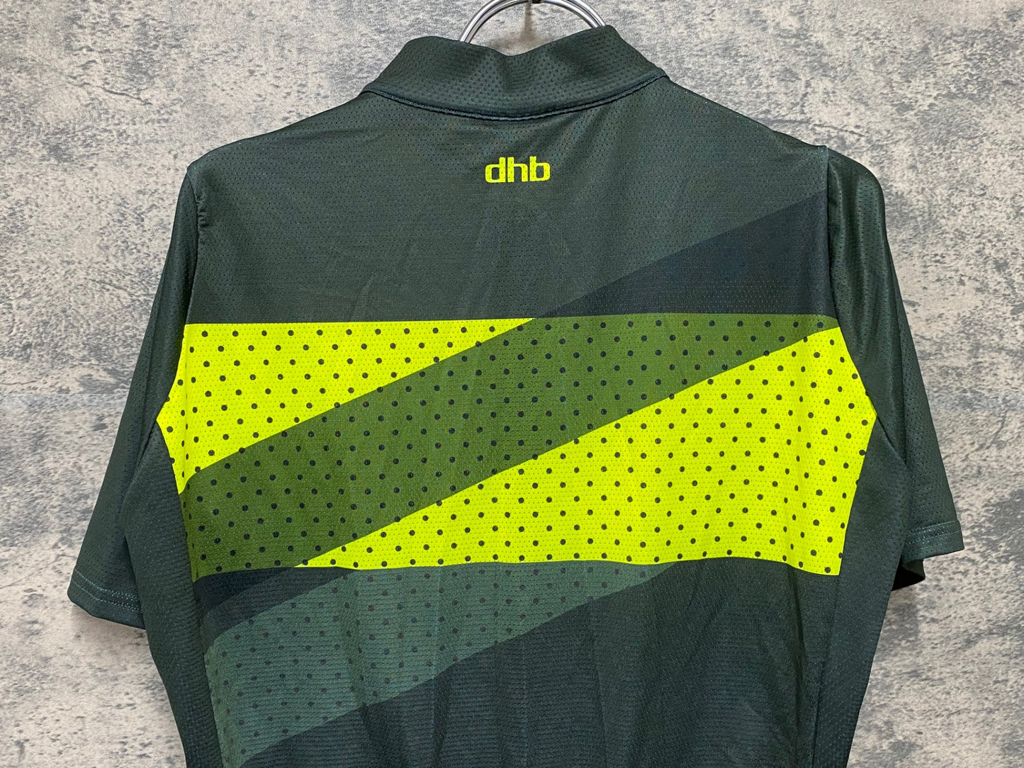 JA540 dhb 半袖 サイクルジャージ 緑 黄 S
