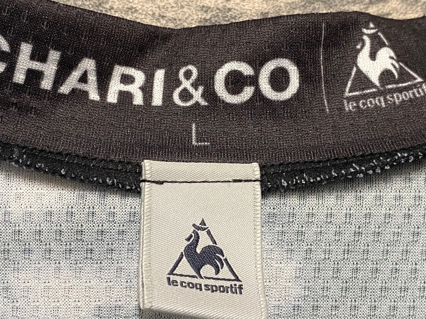 IY692 ルコックスポルティフ le coq sportif 半袖 サイクルジャージ 黒 L CHARI&CO