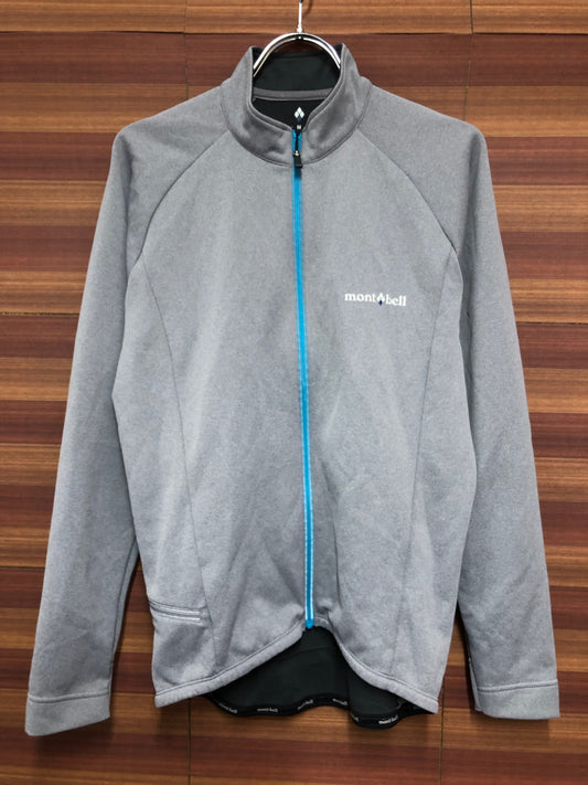 IP115 モンベル mont-bell 長袖 サイクルジャージ グレー M