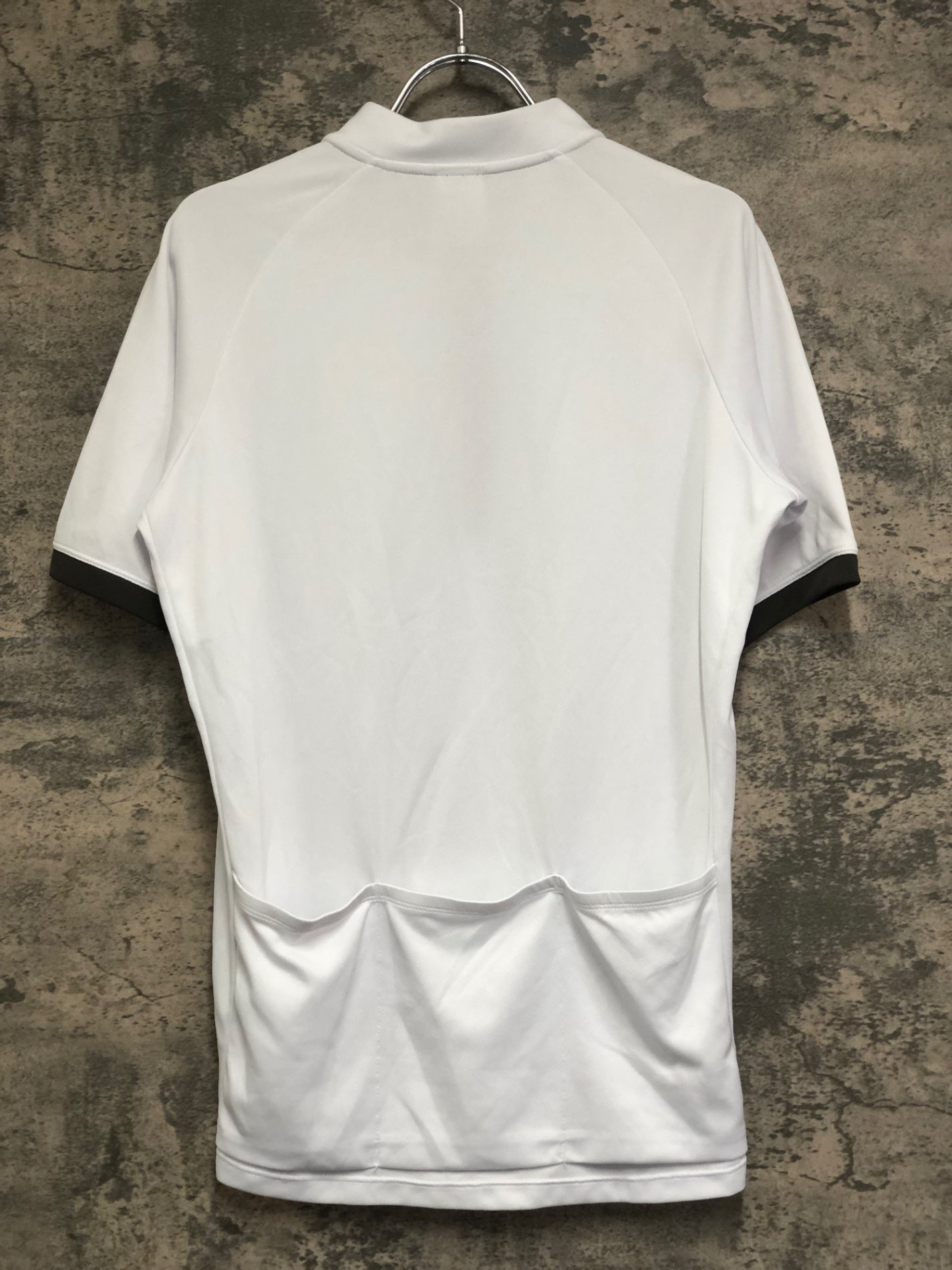 IW157 dhb 半袖 サイクルジャージ 白 M ハーフジップ