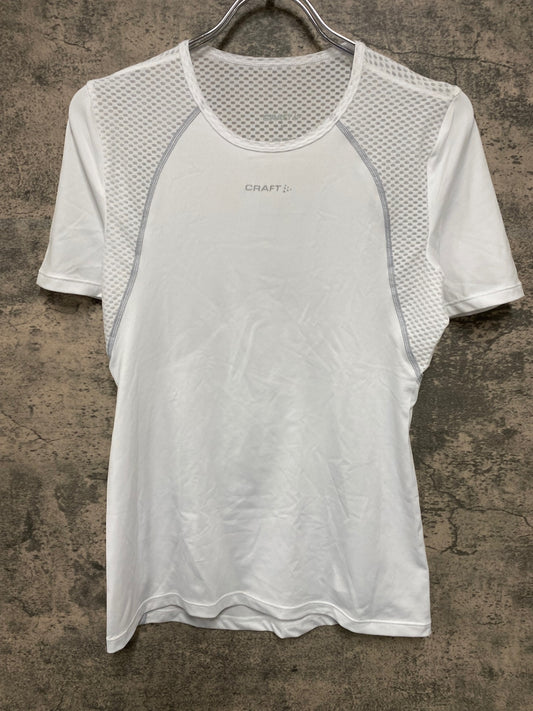 JB060 クラフト CRAFT 半袖 ベースレイヤー 白 S