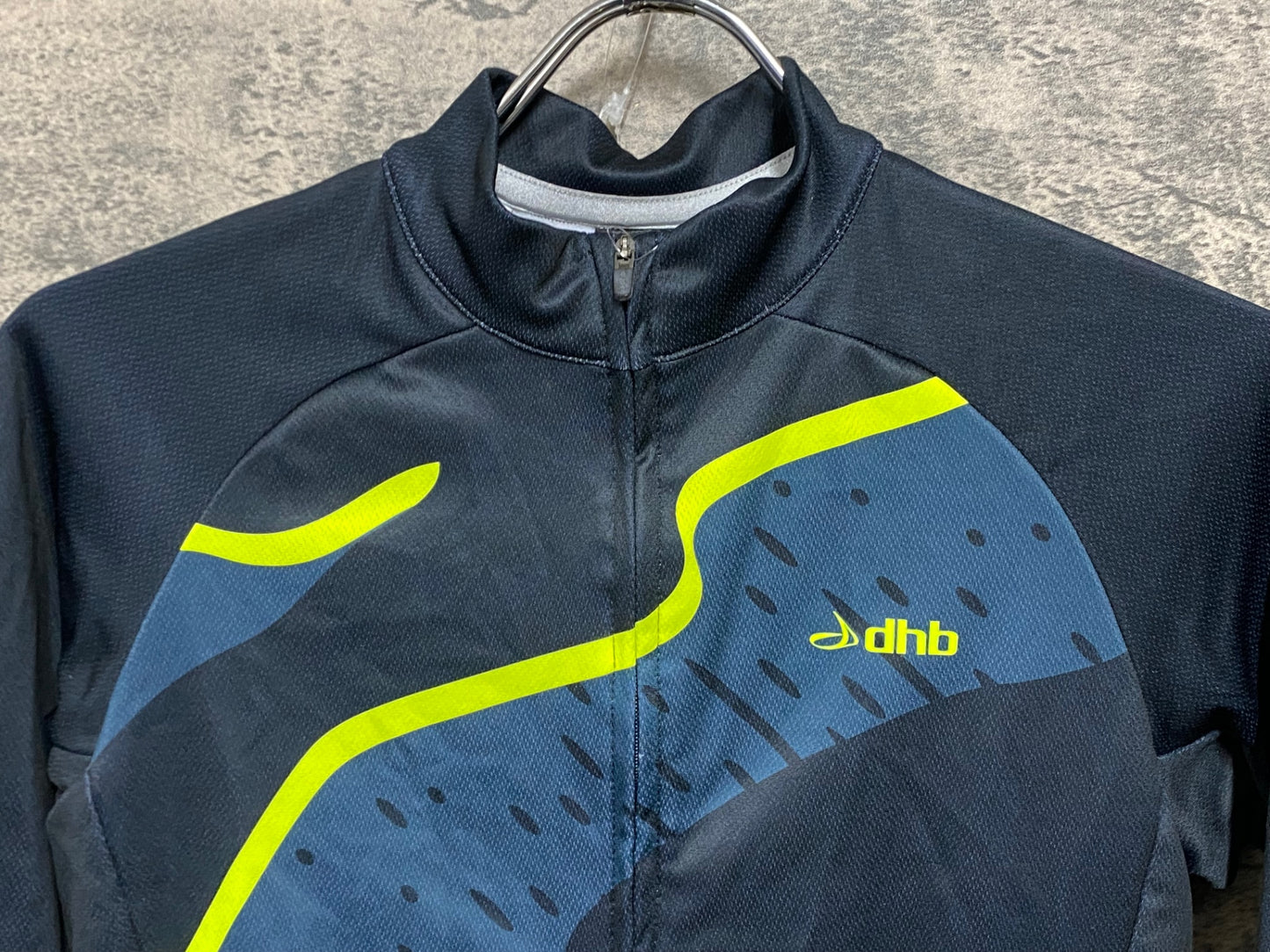 JB588 dhb 長袖 サイクルジャージ 黒 紺 XS 裏起毛