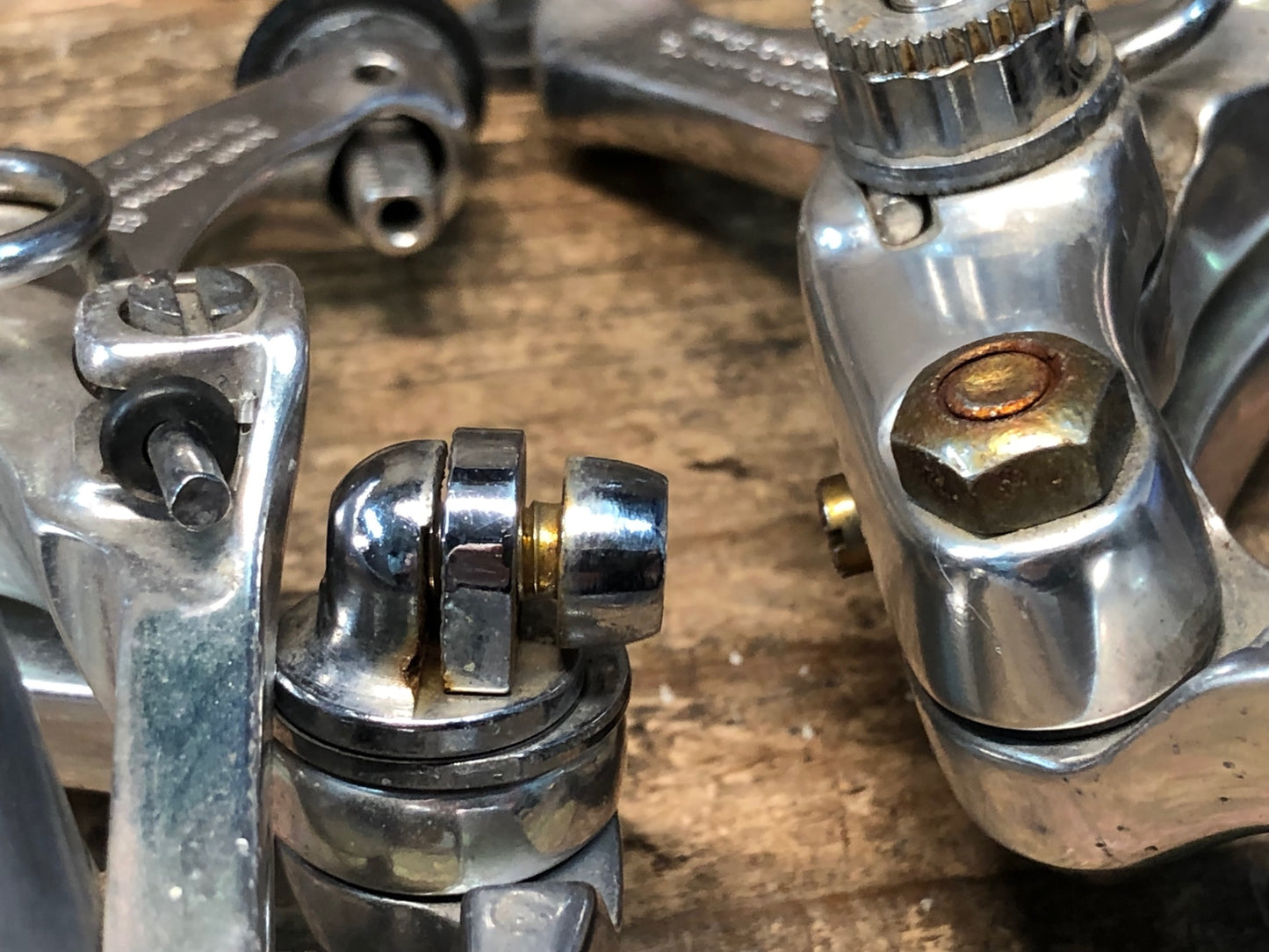 IN593 シマノ Shimano デュラエース DURA-ACE BR-7403 キャリパーブレーキ 前後セット アジャストボルト片側欠品