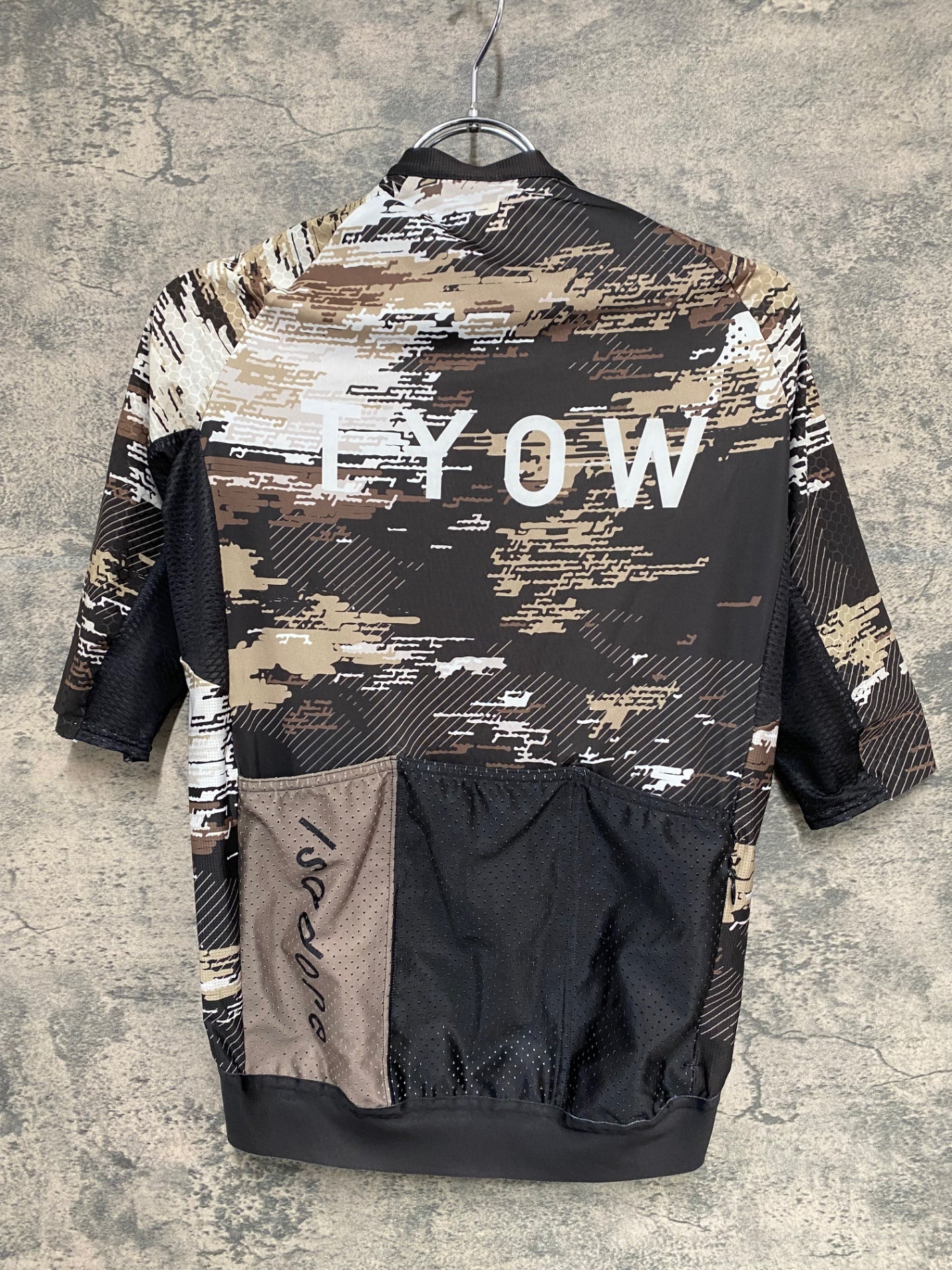 IU470 イサドア Isadore 半袖 サイクルジャージ M 茶 白 TOKYO Wheels