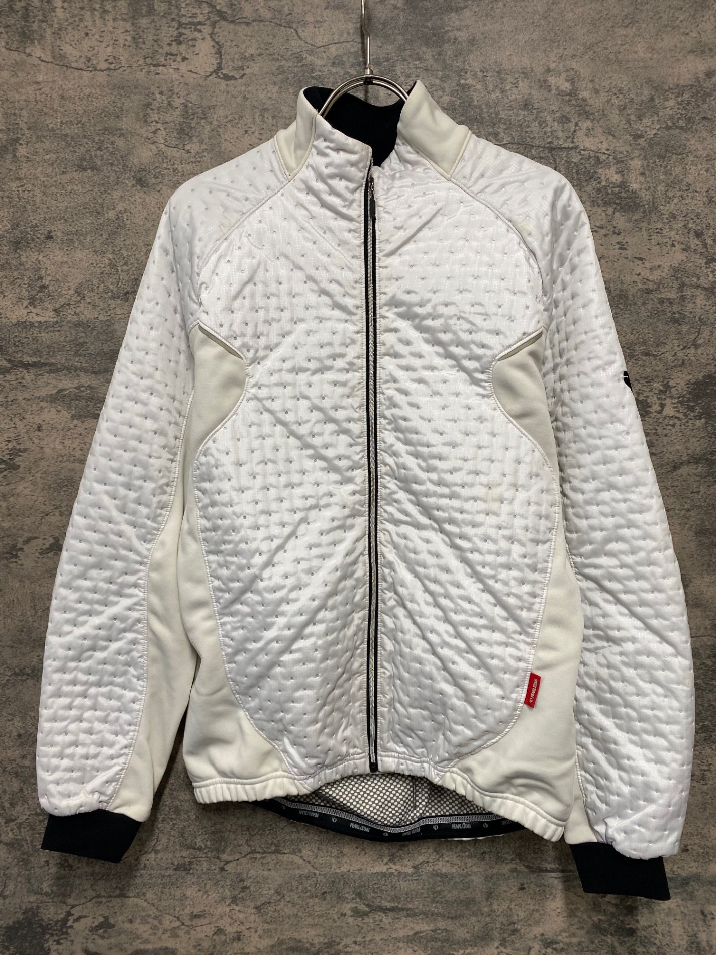 JA535 パールイズミ PEARL iZUMi 長袖 サイクルジャケット 白 L 裏起毛