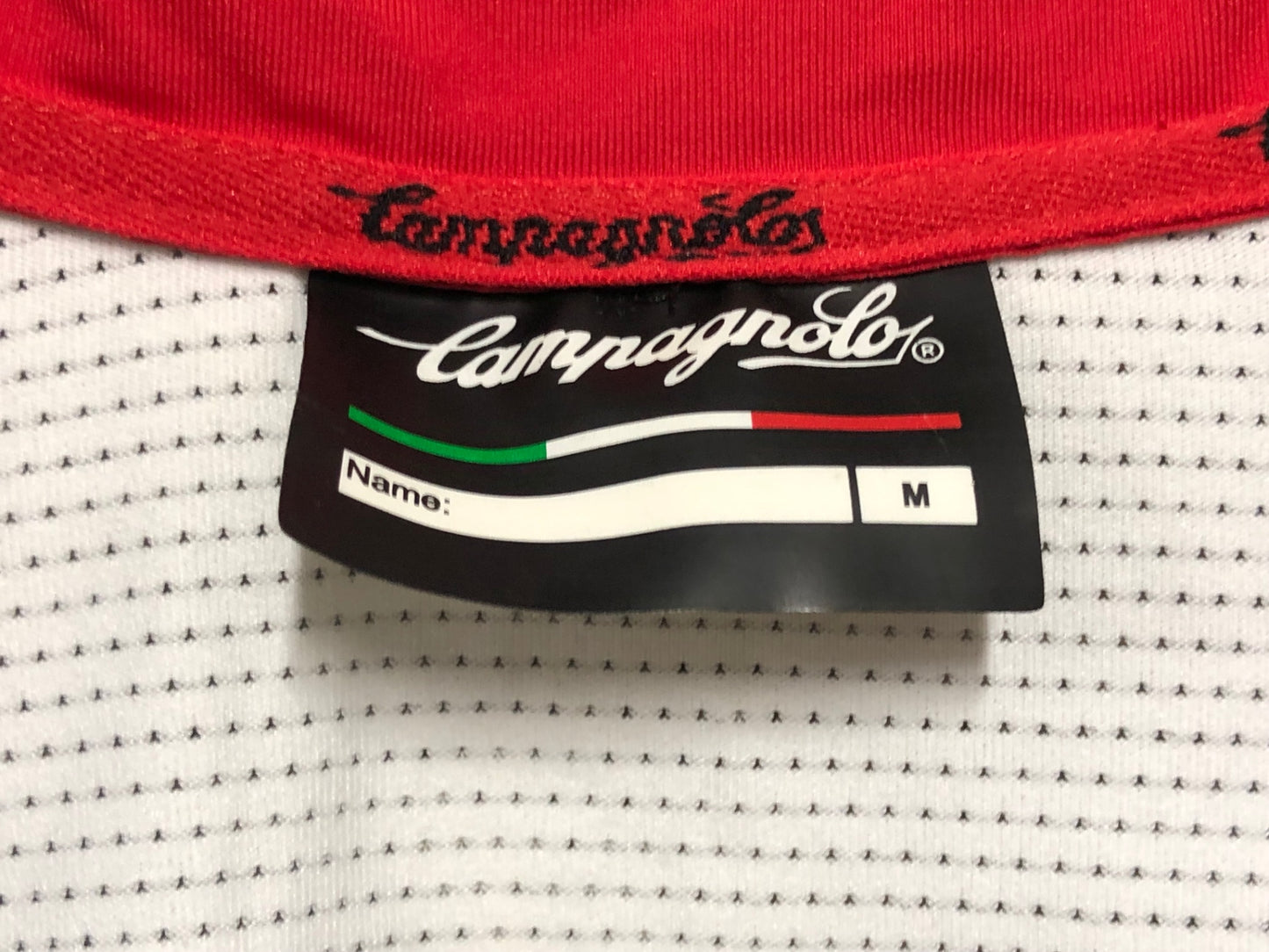 JC178 カンパニョーロ CAMPAGNOLO 半袖サイクルジャージ 黒赤白 M