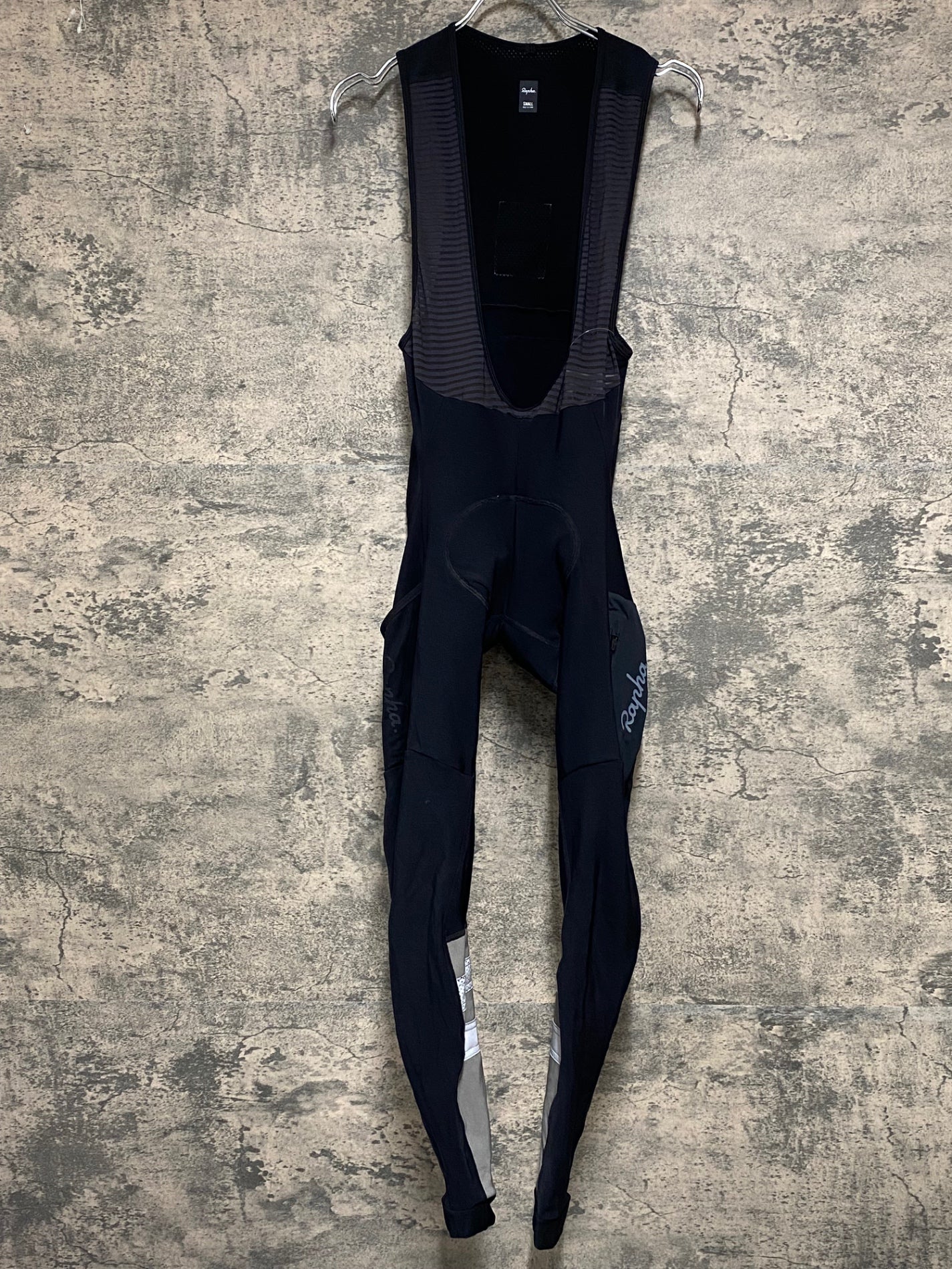 IZ730 ラファ Rapha CARGO WINTER TIGHTS WITH PAD ビブタイツ 黒 S 裏起毛