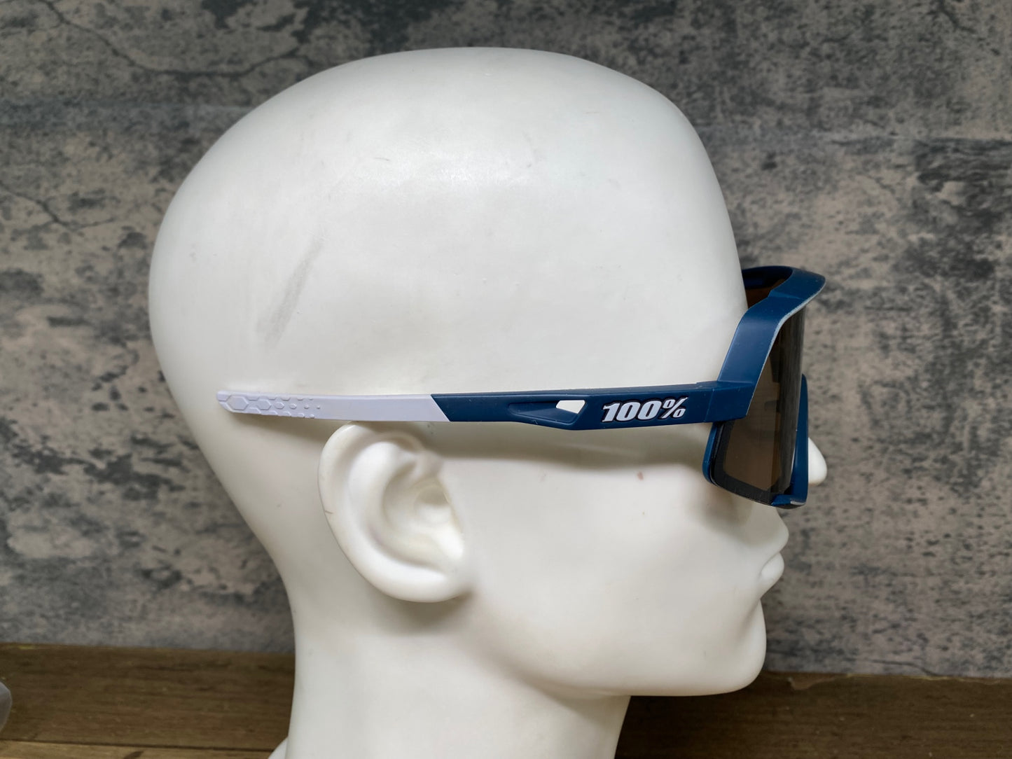 JB138 100％ GLENDALE サングラス アイウェア 紺 グレー レンズブラウン クリアレンズ付属 ※ベタツキ