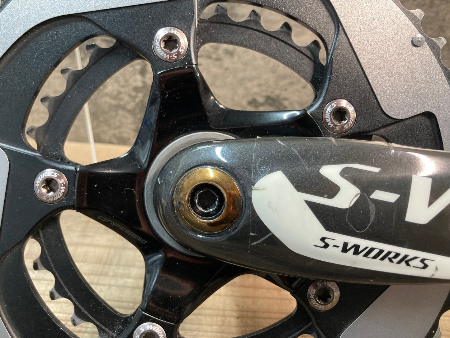 IO838 スペシャライズド SPECIALIZED S-WORKS FACT CARBON クランクセット 50/34T RED22Sリング 170mm スピンドル30mm