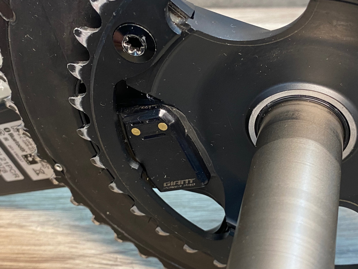 IW827 GIANT POWER PRO 両側パワーメーター クランクセット SHIMANO ULTEGRA FC-R8000 170mm 50/34T 刻印”SI” ※充電不良の為ジャンク