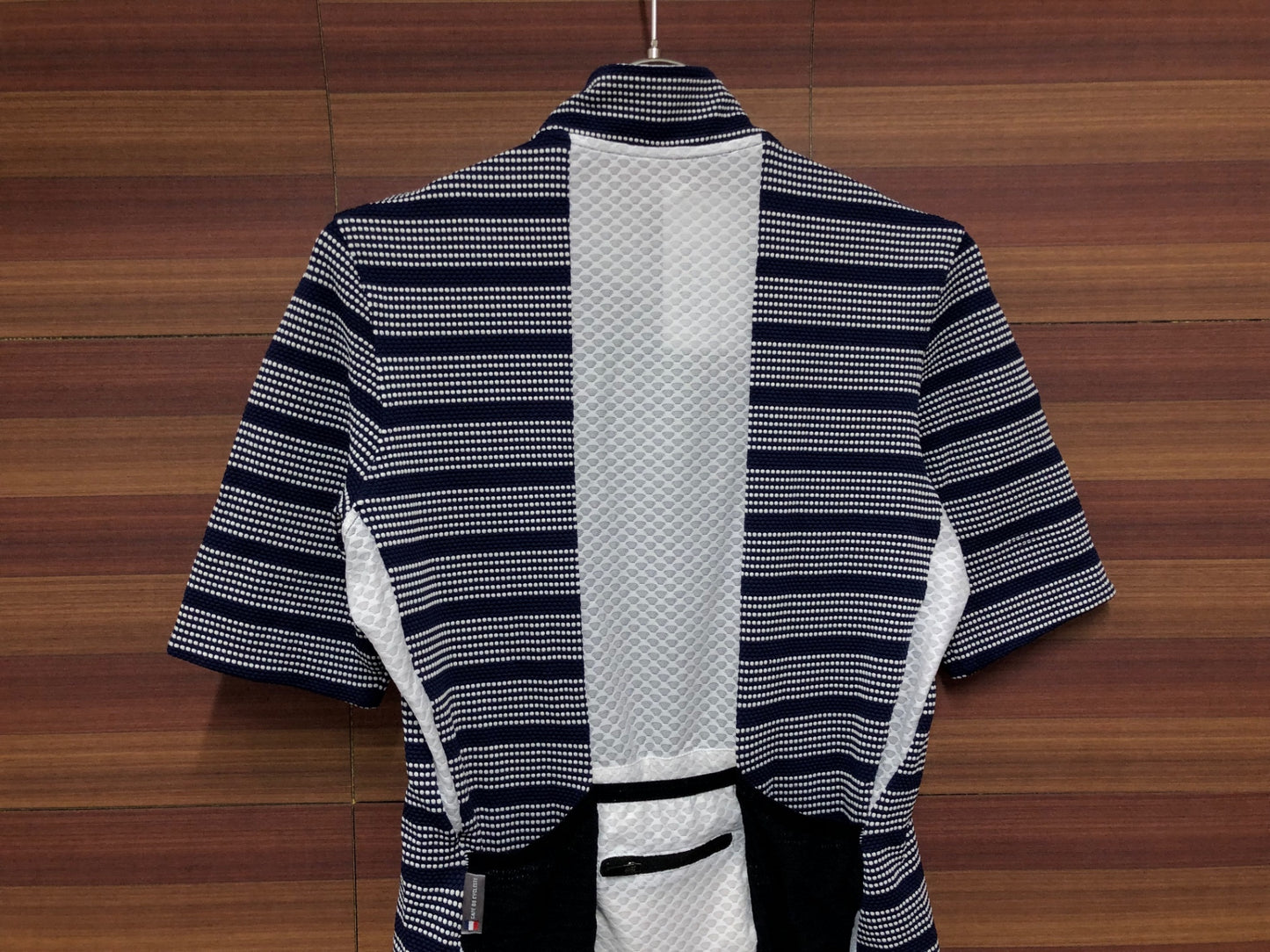 IN925 カフェドシクリステ CAFE DU CYCLISTE FRANCINE 半袖 サイクルジャージ S 紺 レディース