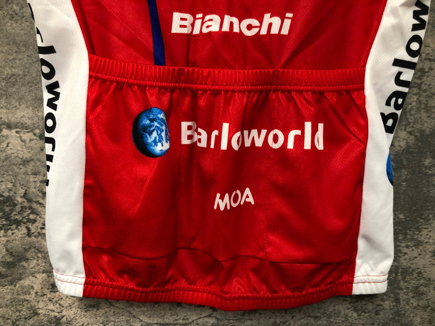 IW330 モア MOA 半袖 サイクルジャージ ビアンキ サイズ3 赤白