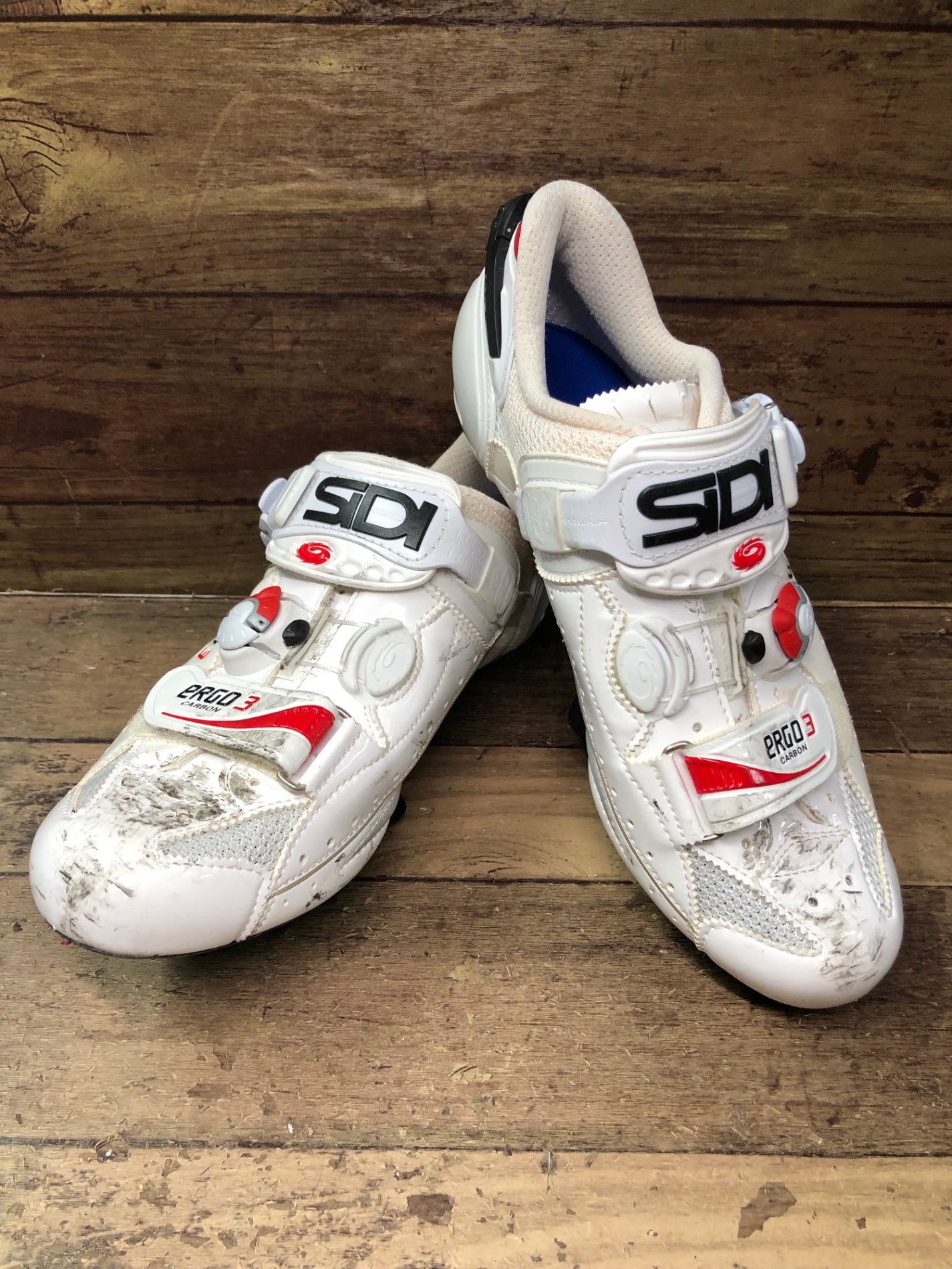 IK146 シディ SIDI エルゴ ERGO3 ビンディングシューズ 白 EU40 スピードプレイ専用