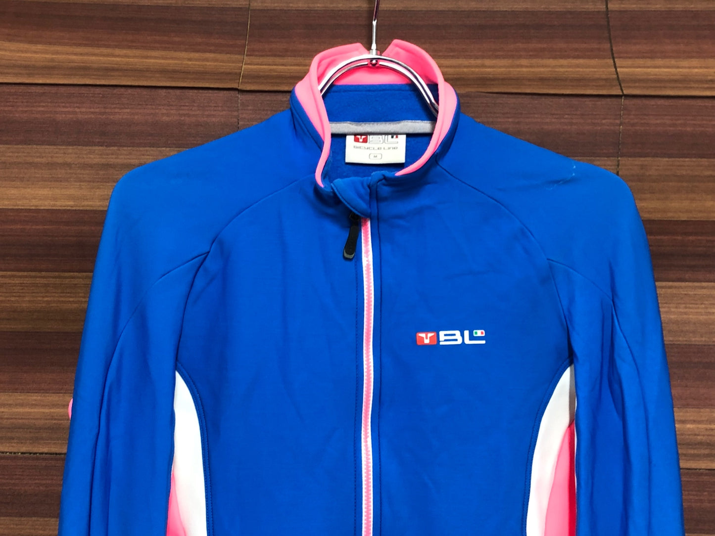 IR911 バイシクルライン BL 長袖 サイクルジャケット ピンク 青 M 裏起毛