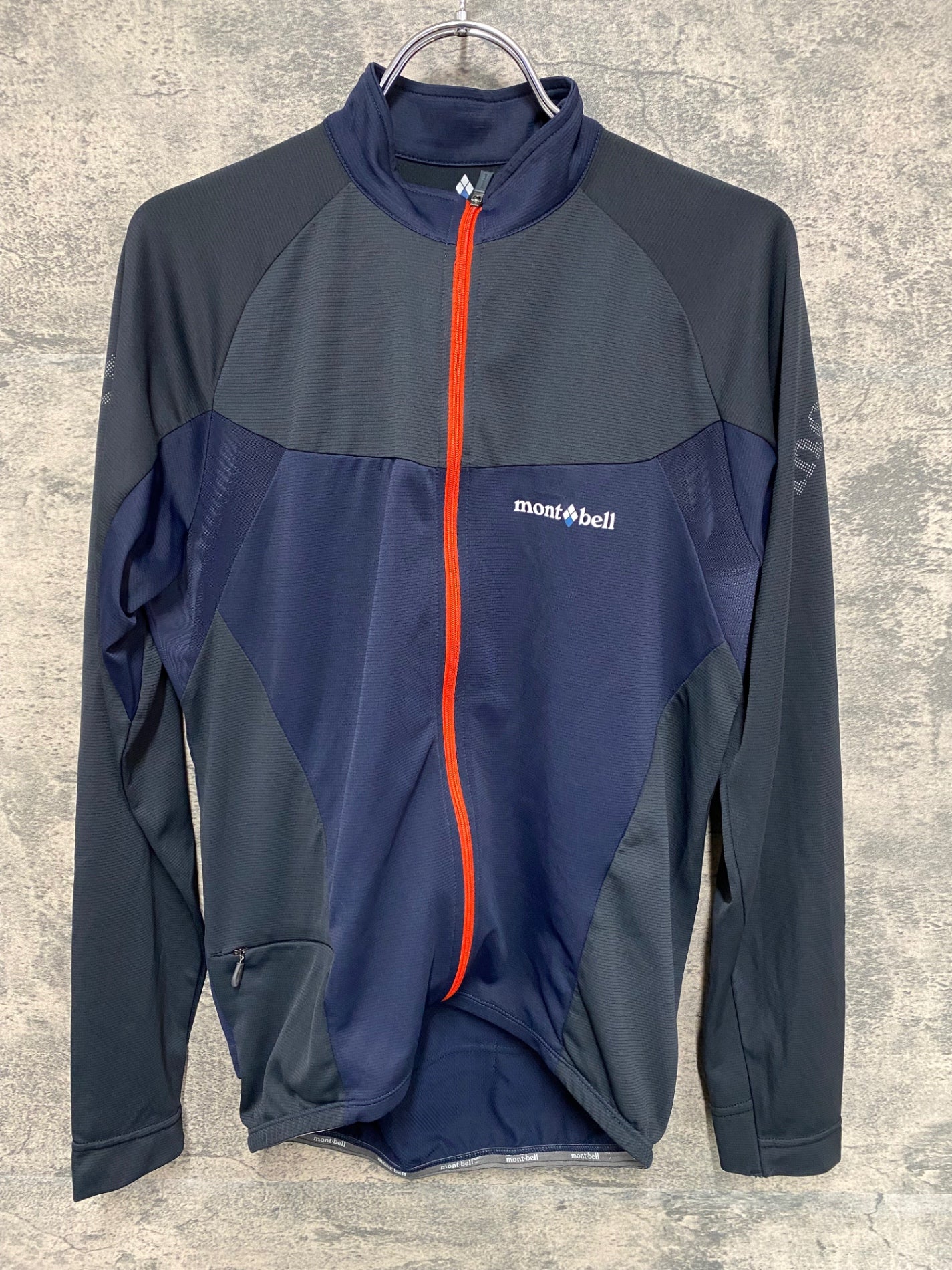 IX749 モンベル mont bell 長袖サイクルジャージ M 紺