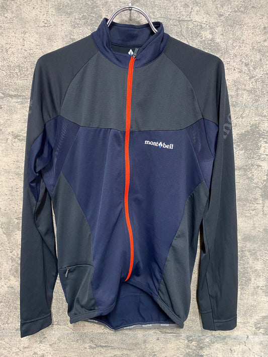 IX749 モンベル mont bell 長袖サイクルジャージ M 紺